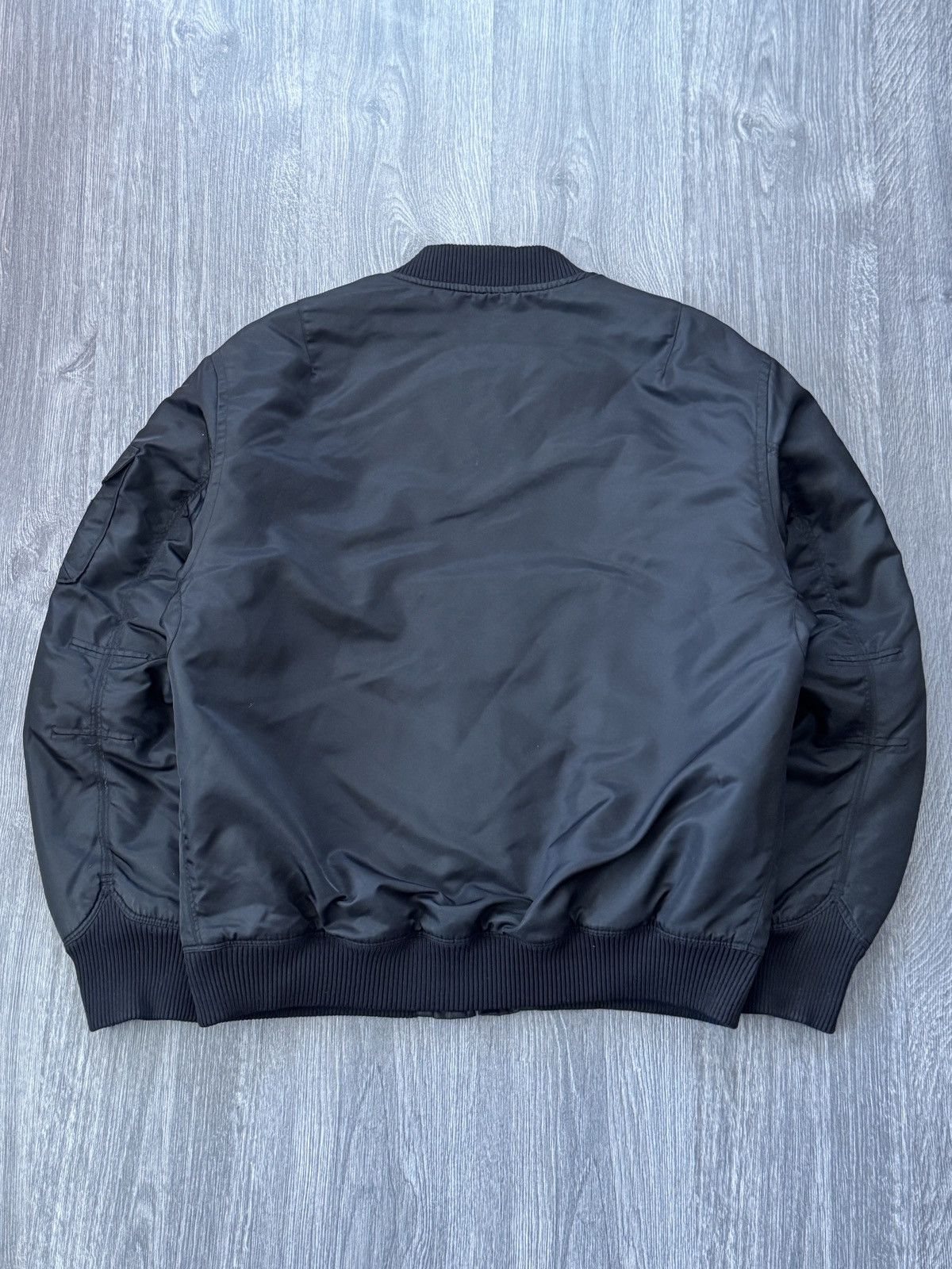 Gap Vintage Gap Ma-1 Black Bomber Jacket Size US L / EU 52-54 / 3 - 5 Thumbnail