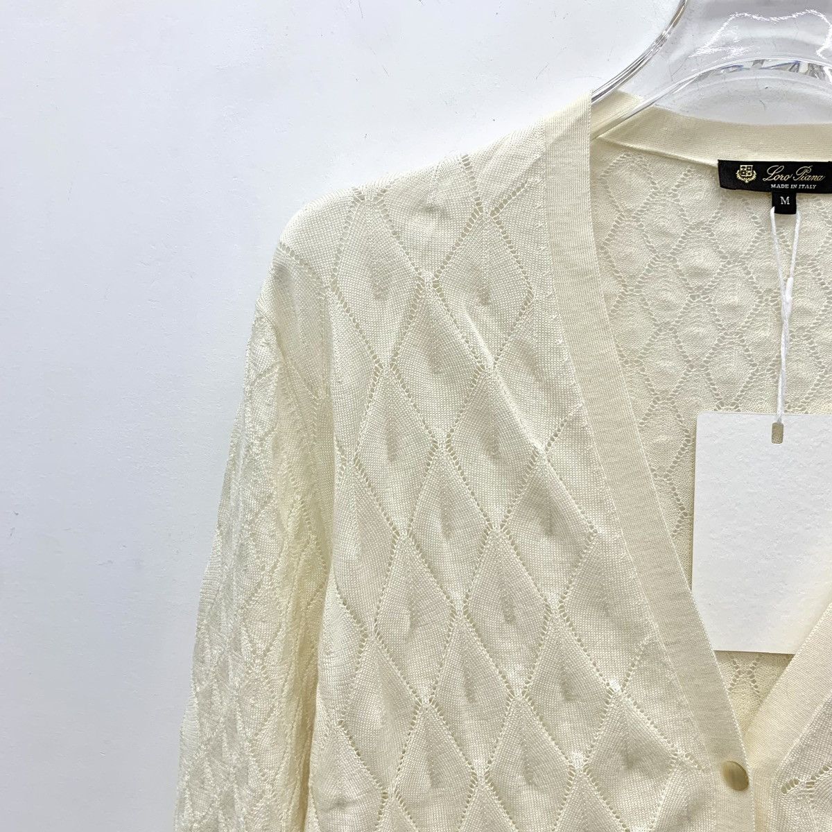 Loro Piana Loro Piana Beige Cashmere & Silk Blend Knit Cardigan K26WX Size M / US 6-8 / IT 42-44 - 3 Thumbnail