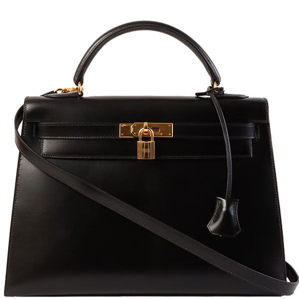 image of Hermes 1992 Made Kelly Bag 32Cm Black, Women's