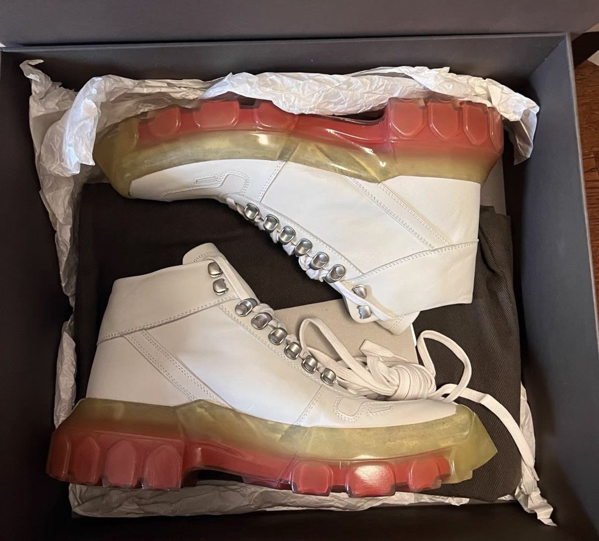 Rick Owens Rick Owens Mainline Leather Rainbow Military Boots Size US 8 / EU 41 - 1 Thumbnail