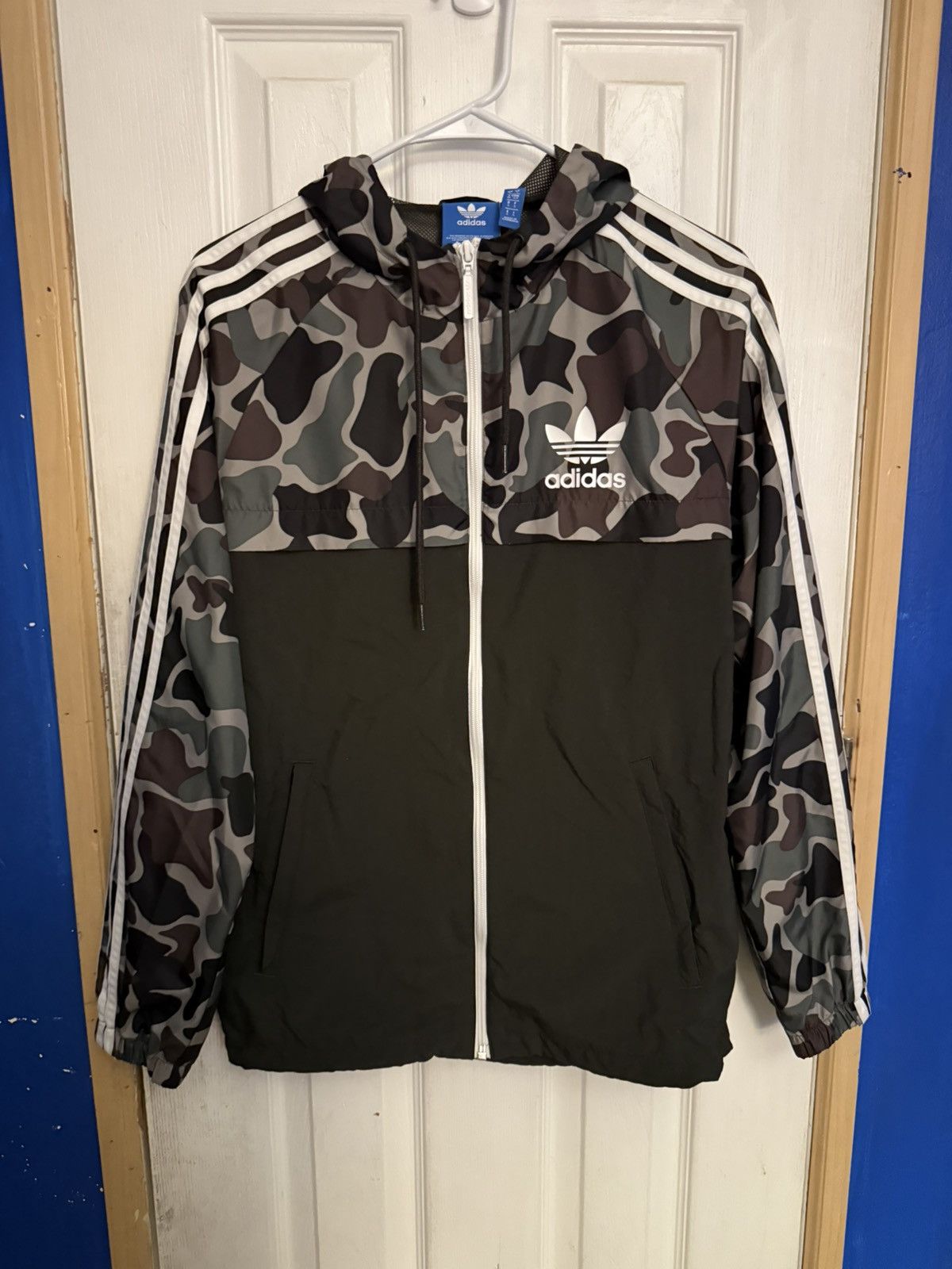 Adidas Adidas camo windbreaker Size US S / EU 44-46 / 1 - 1 Thumbnail