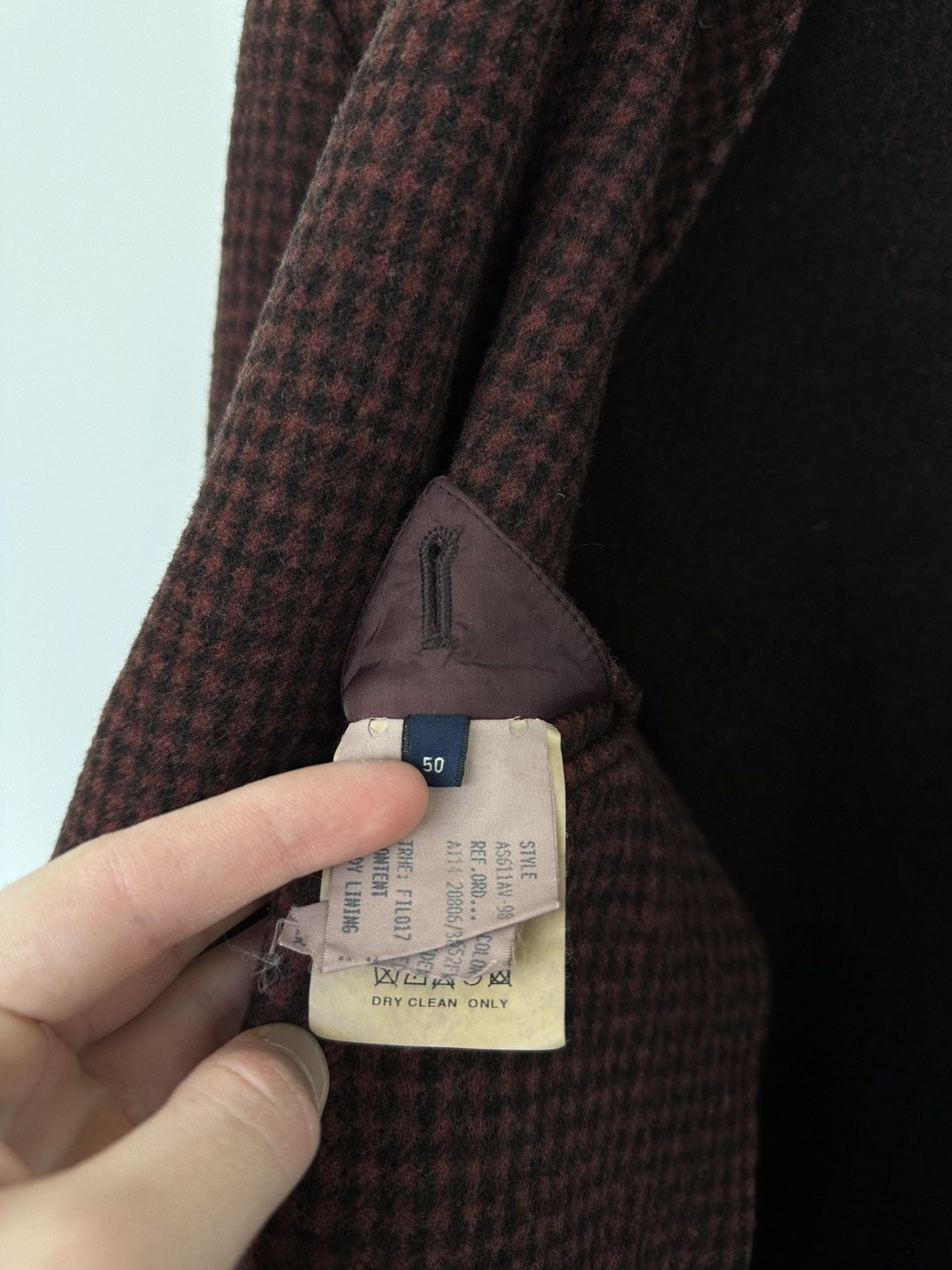 Lardini Vintage 90s Lardini Loro Piana Ing Double Breasted Wool Coat Size US M / EU 48-50 / 2 - 21 Thumbnail