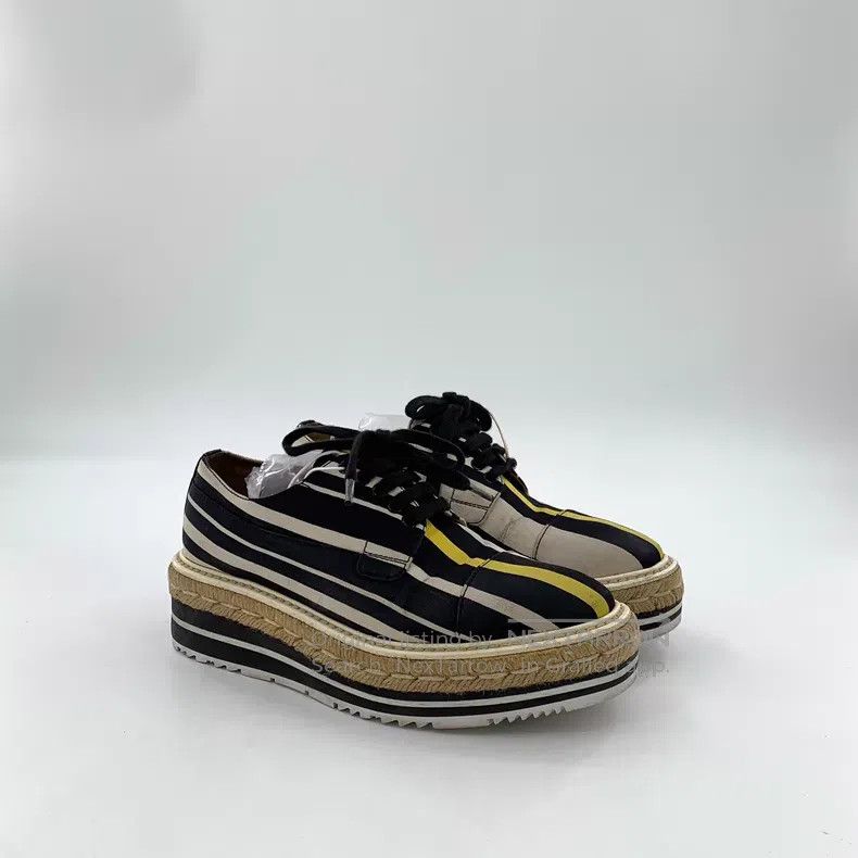 Prada Prada Colour-matched thick-soled lace-up muffin shoes Size US 4.5 / IT 34.5 - 2 Thumbnail
