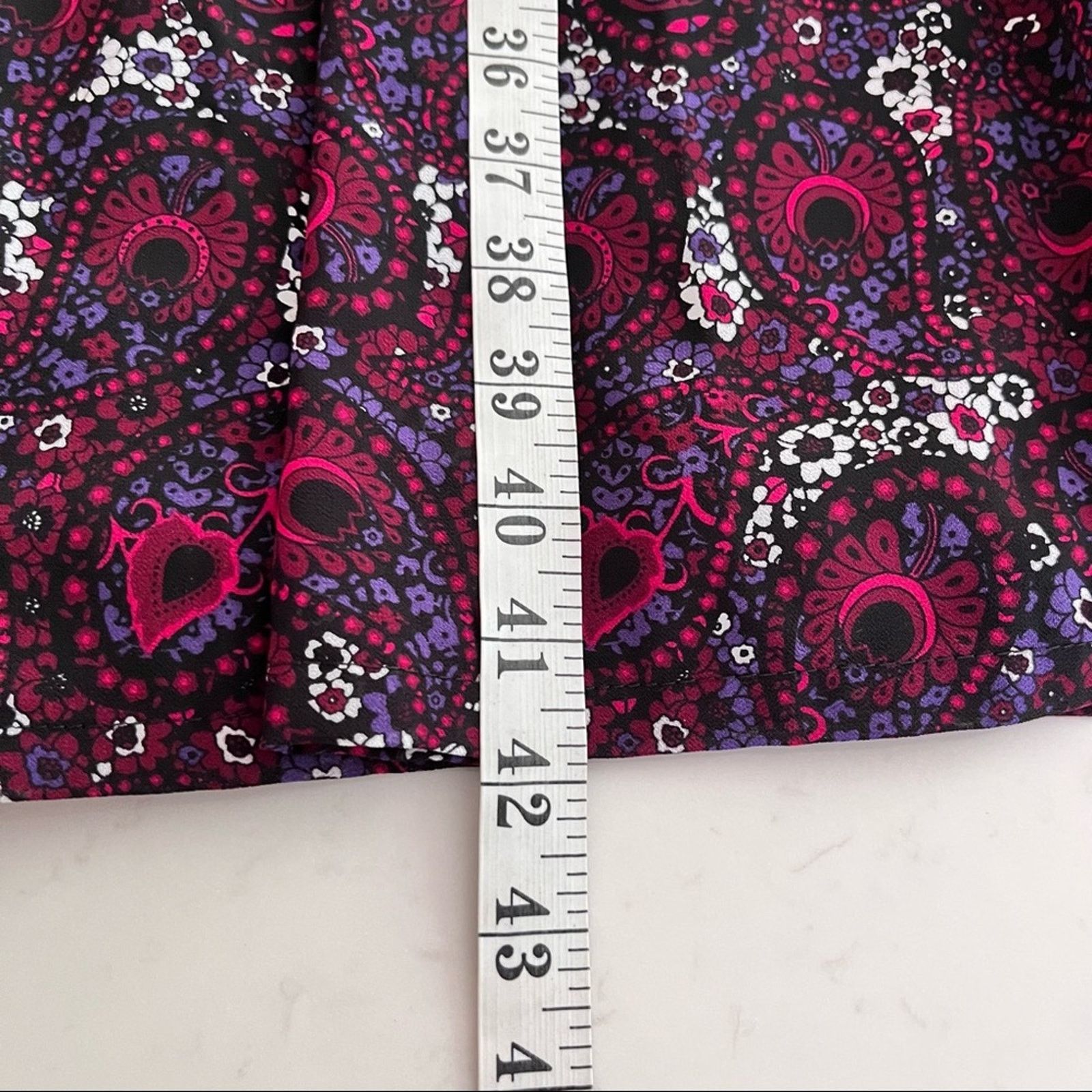 Michael Kors Michael Kors Burgundy Paisley Dress Size 2 Size XS / US 0-2 / IT 36-38 - 13 Thumbnail