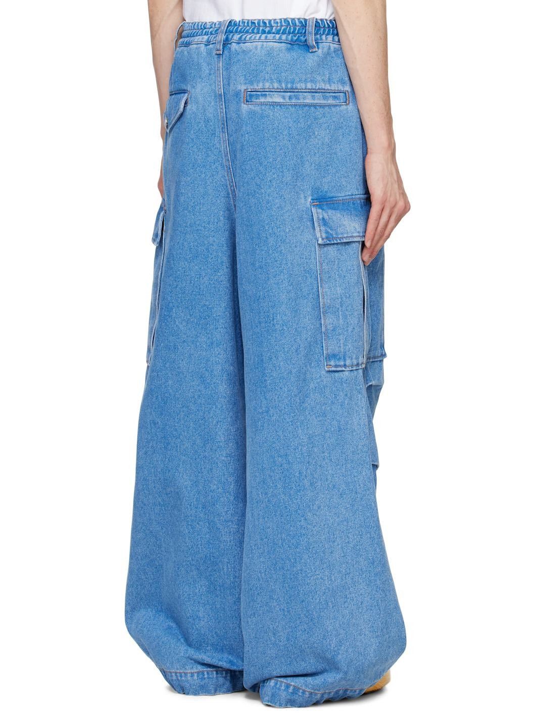 Marni Blue Denim Cargo Pants Size US 29 - 14 Thumbnail