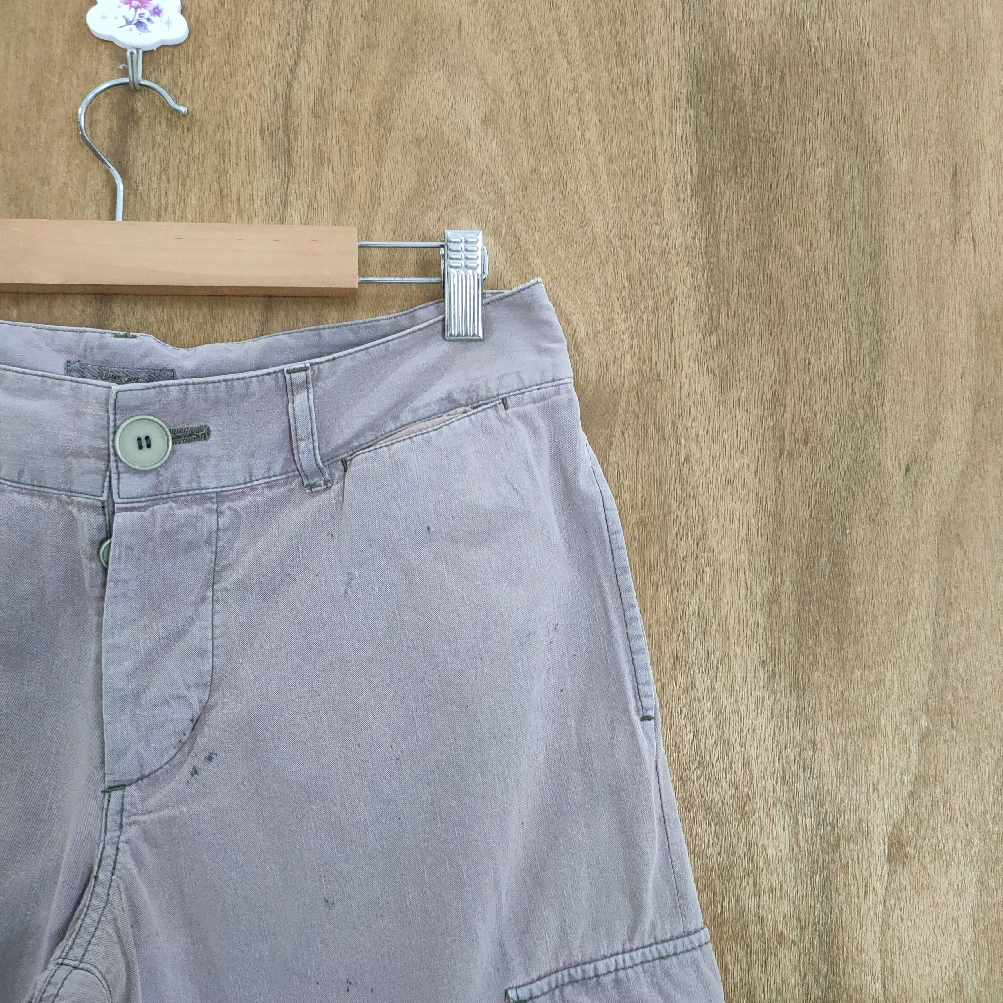 Japanese Brand JAPANESE BRAND FADED WOMEN CARGO PANTS Size US 29 - 5 Thumbnail