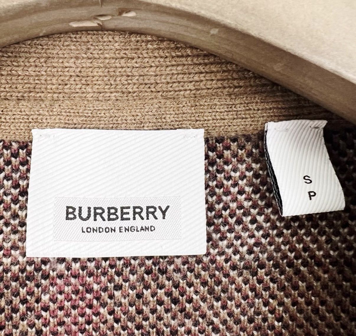 Burberry Burberry Brown Plaid Wool Jacquard Cardigan K12 Size S / US 4 / IT 40 - 4 Thumbnail