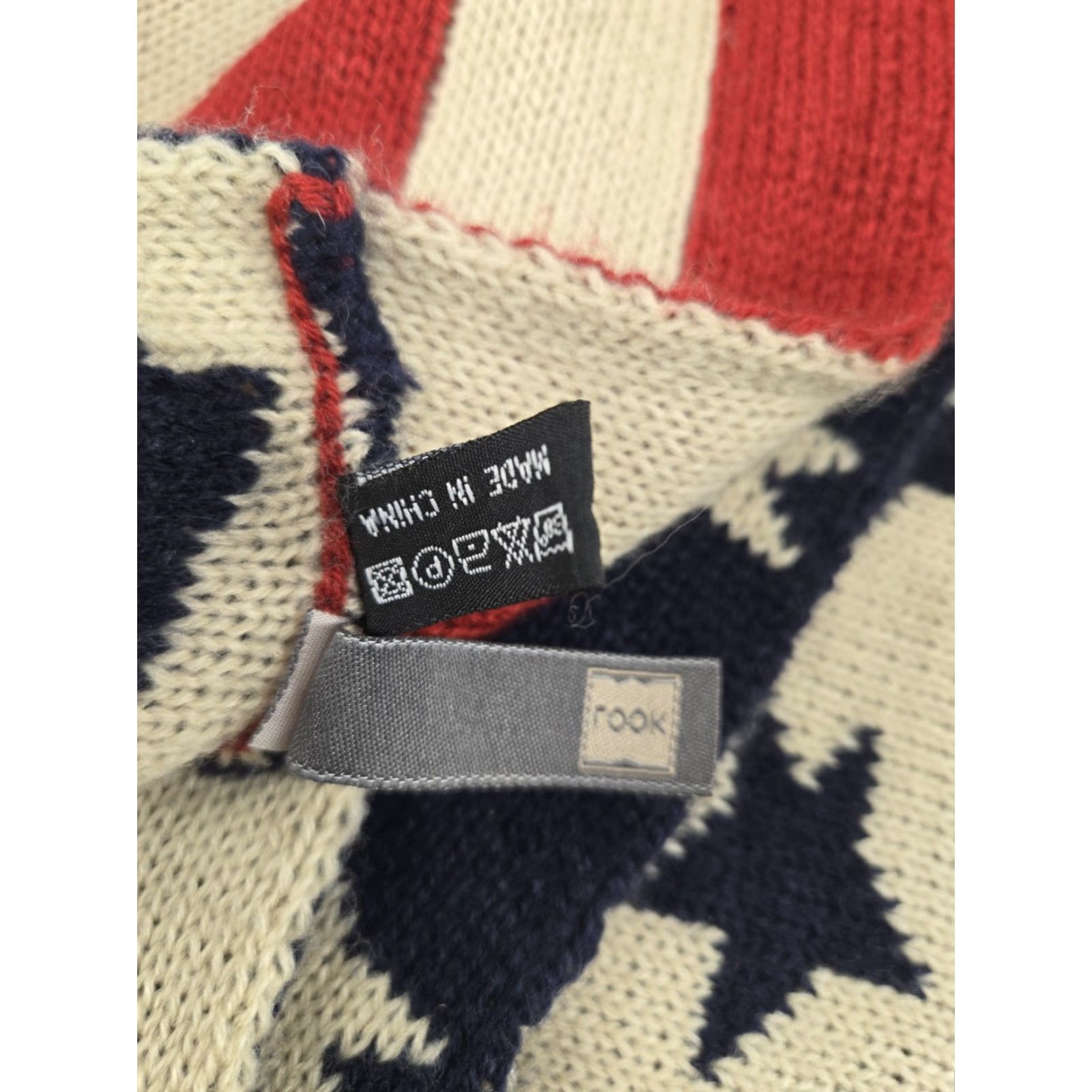 Vintage VINTAGE Unisex USA Flag Knit Infinity Scarf Wrap One Size Wrap Scarf USA Flag Infinity Knit Unbranded Men Women Size ONE SIZE - 6 Thumbnail
