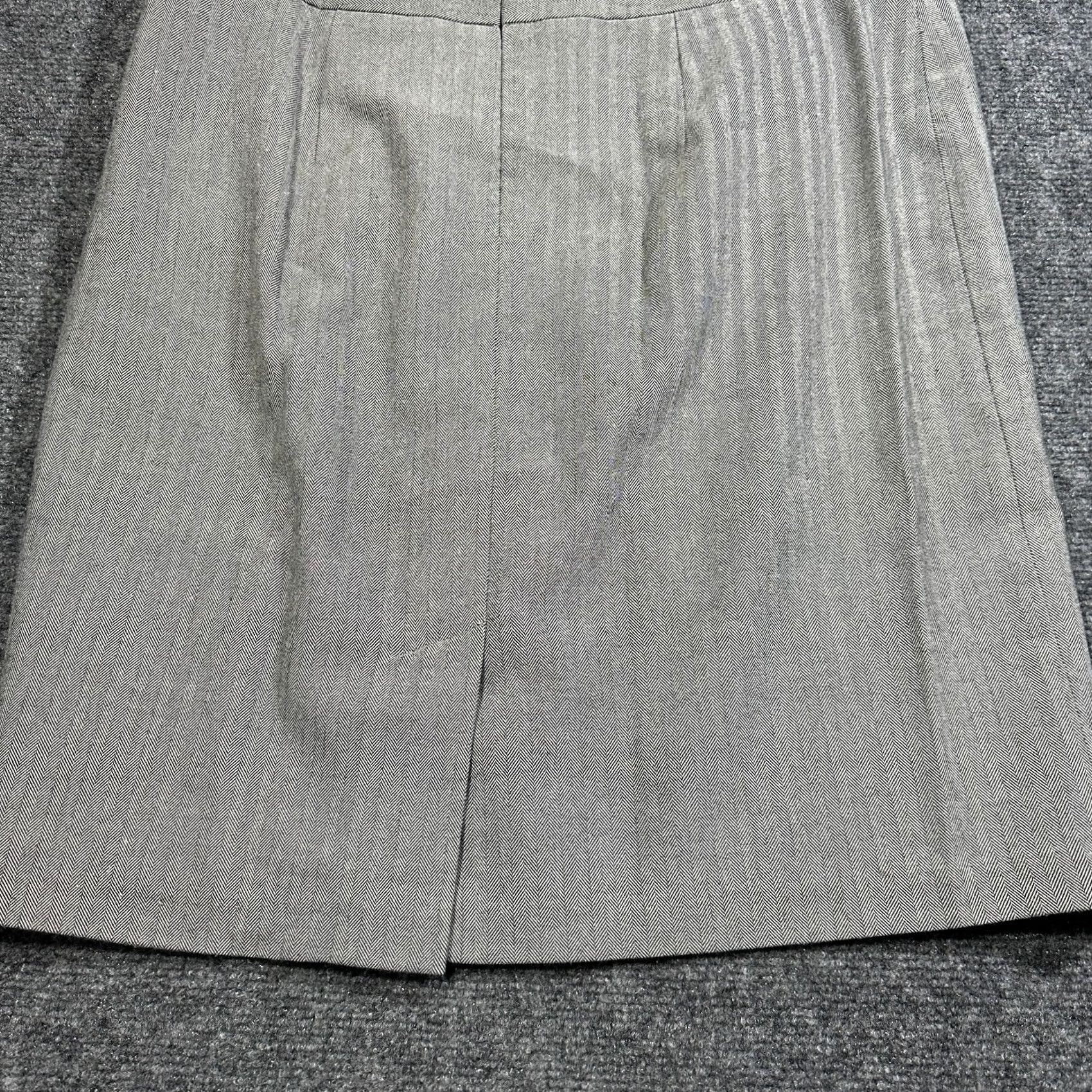 Banana Republic Banana Republic Skirt Womens 10 Gray Stretch Pencil Vent Back Zip Career Dressy Business Office Wearable Modern Classic Knee Length Womens Size 32" / US 10 / IT 46 - 6 Thumbnail