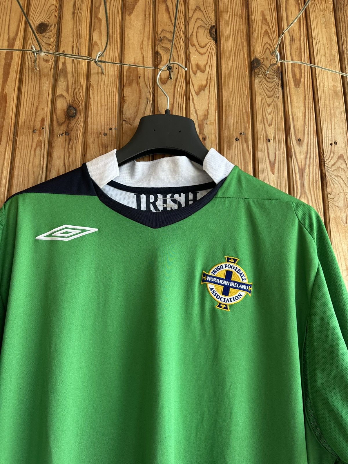 Umbro 🔥 2007 Umbro Northern Ireland Home Jersey T Shirt Irish Size US XXL / EU 58 / 5 - 2 Thumbnail