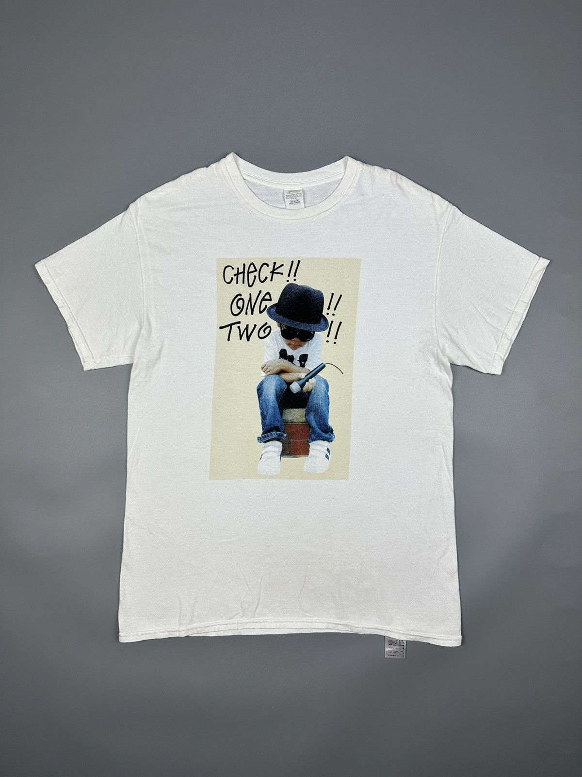 The Kids Singer “Check One Two” Stussy Parody Shirt