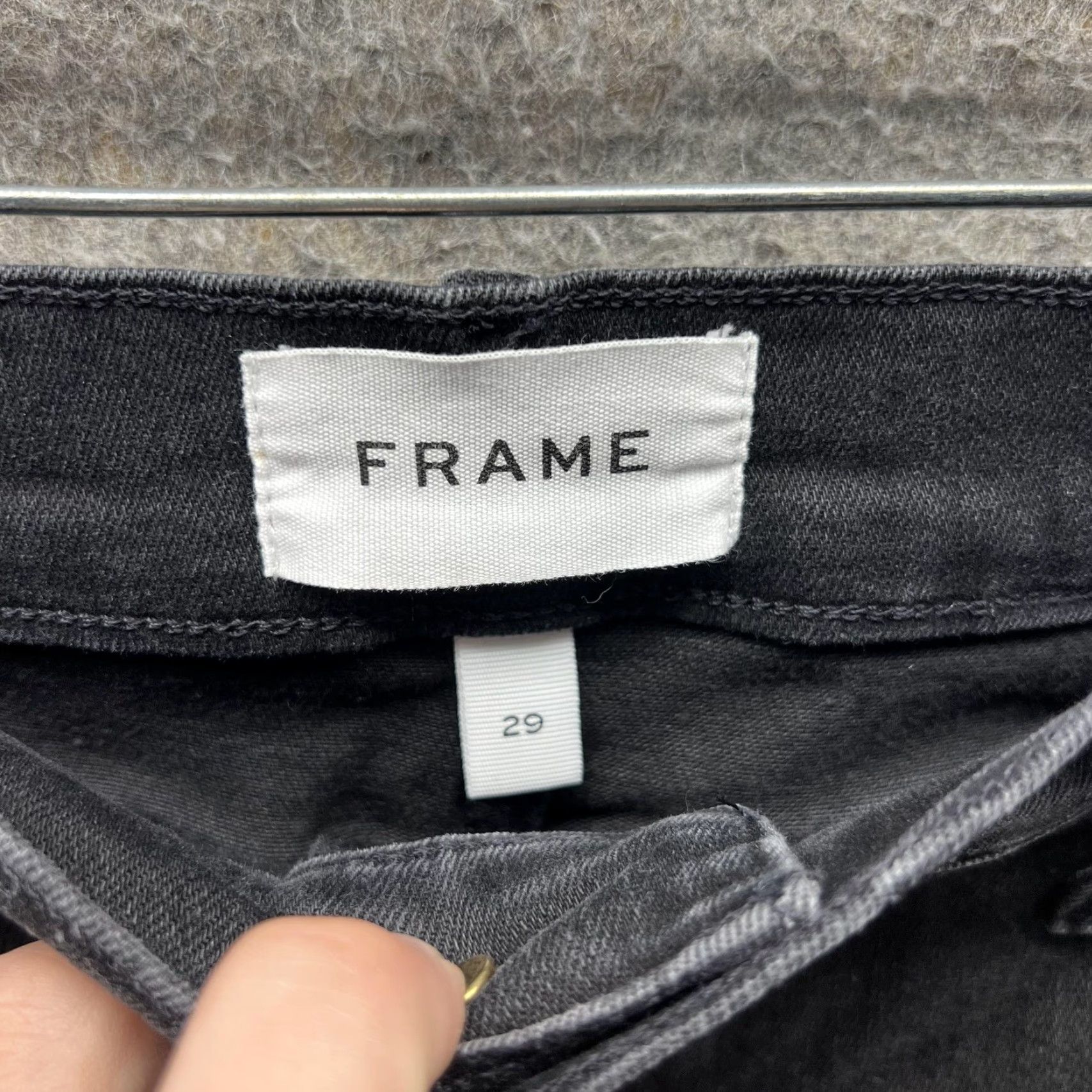 Frame VINTAGE FRAME Le High Skinny Jeans Womens 29 Charcoal Condor High Rise Stretch Denim? Size 29" - 7 Thumbnail