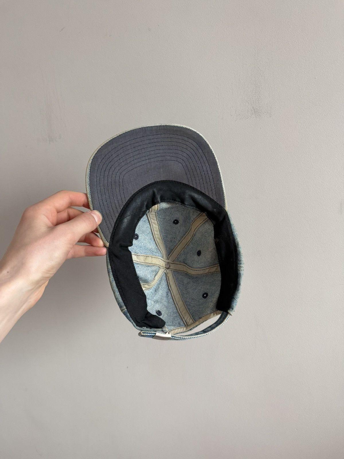 Vintage Vintage Washed Denim Cap Size ONE SIZE - 6 Thumbnail