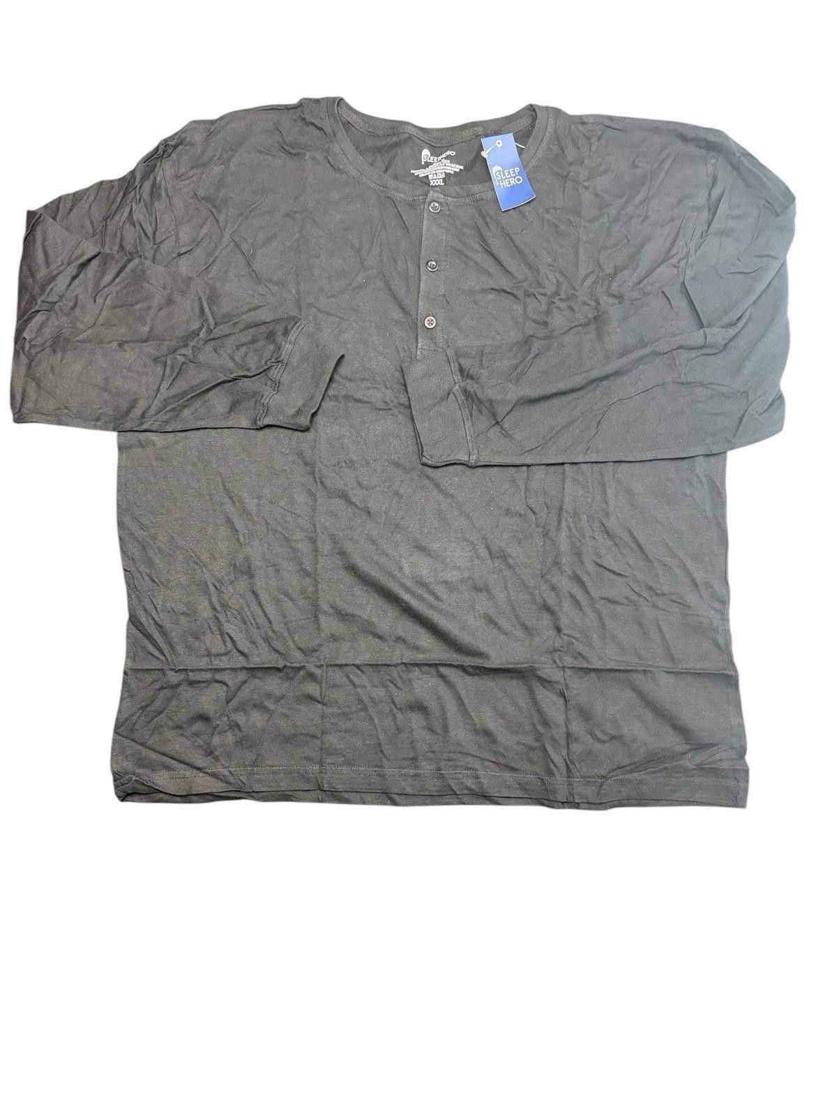 Other Sleep Hero Pajamas Set Mens 3XL Sleepwear NEW Black Grey Size ONE SIZE - 3 Thumbnail