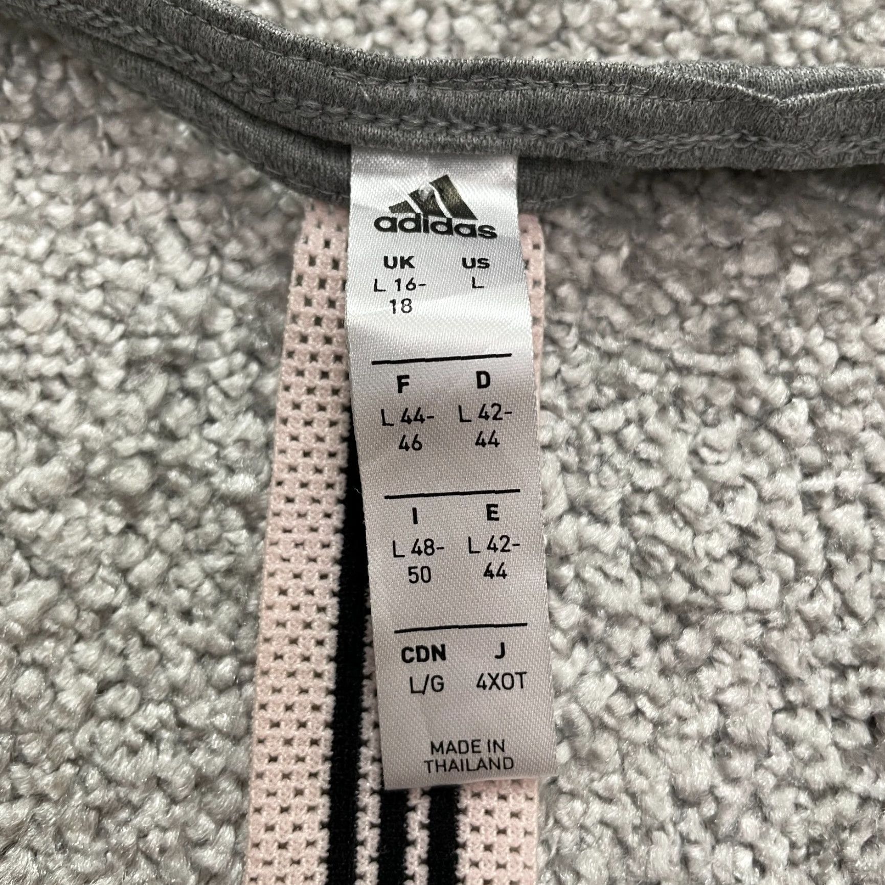 Adidas Adidas Active Tank Top Womens Large Gray Halter Racerback Athletic Gym Yoga Run Tank Size L / US 10 / IT 46 - 5 Thumbnail