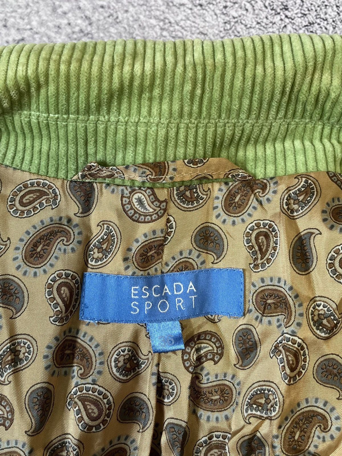 Escada Sport Escada Sport Corduroy Blazer Jacket Paisley Elbow Patch Size S / US 4 / IT 40 - 5 Thumbnail