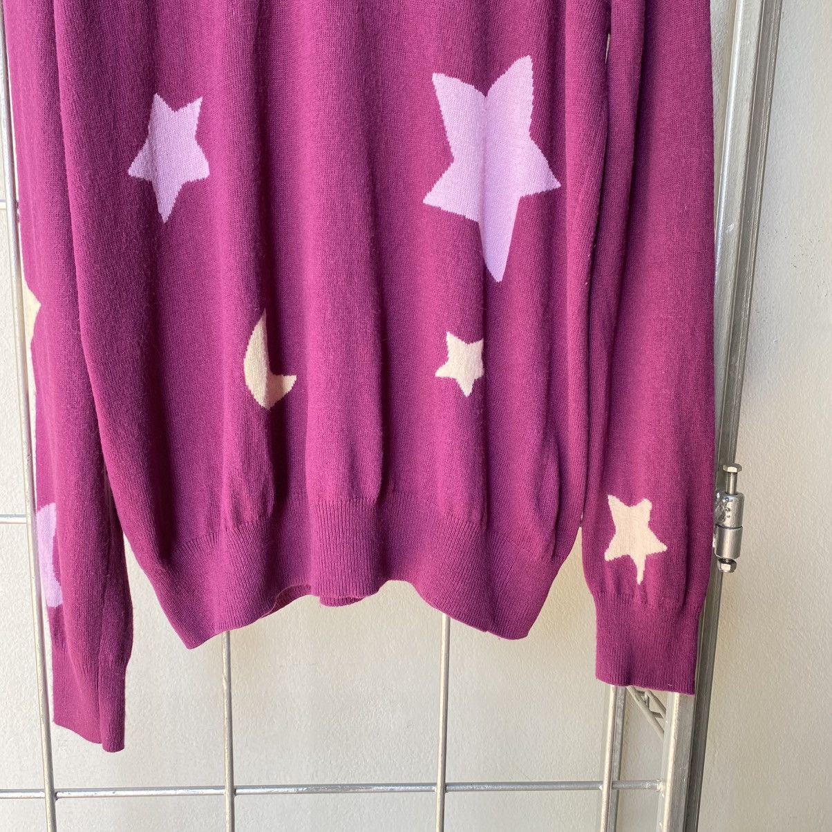 Tsumori Chisato TSUMORI CHISATO Purple Starry V-Neck Sweater Size XS / US 0-2 / IT 36-38 - 6 Thumbnail