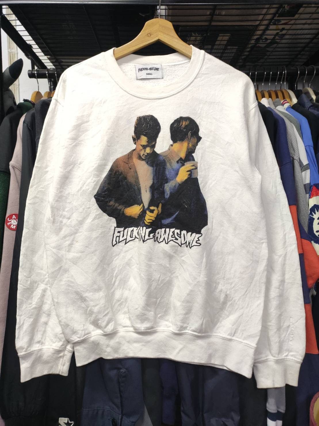 Fucking Awesome Fucking Awesome " Brother " Crew White Size US S / EU 44-46 / 1 - 2 Thumbnail