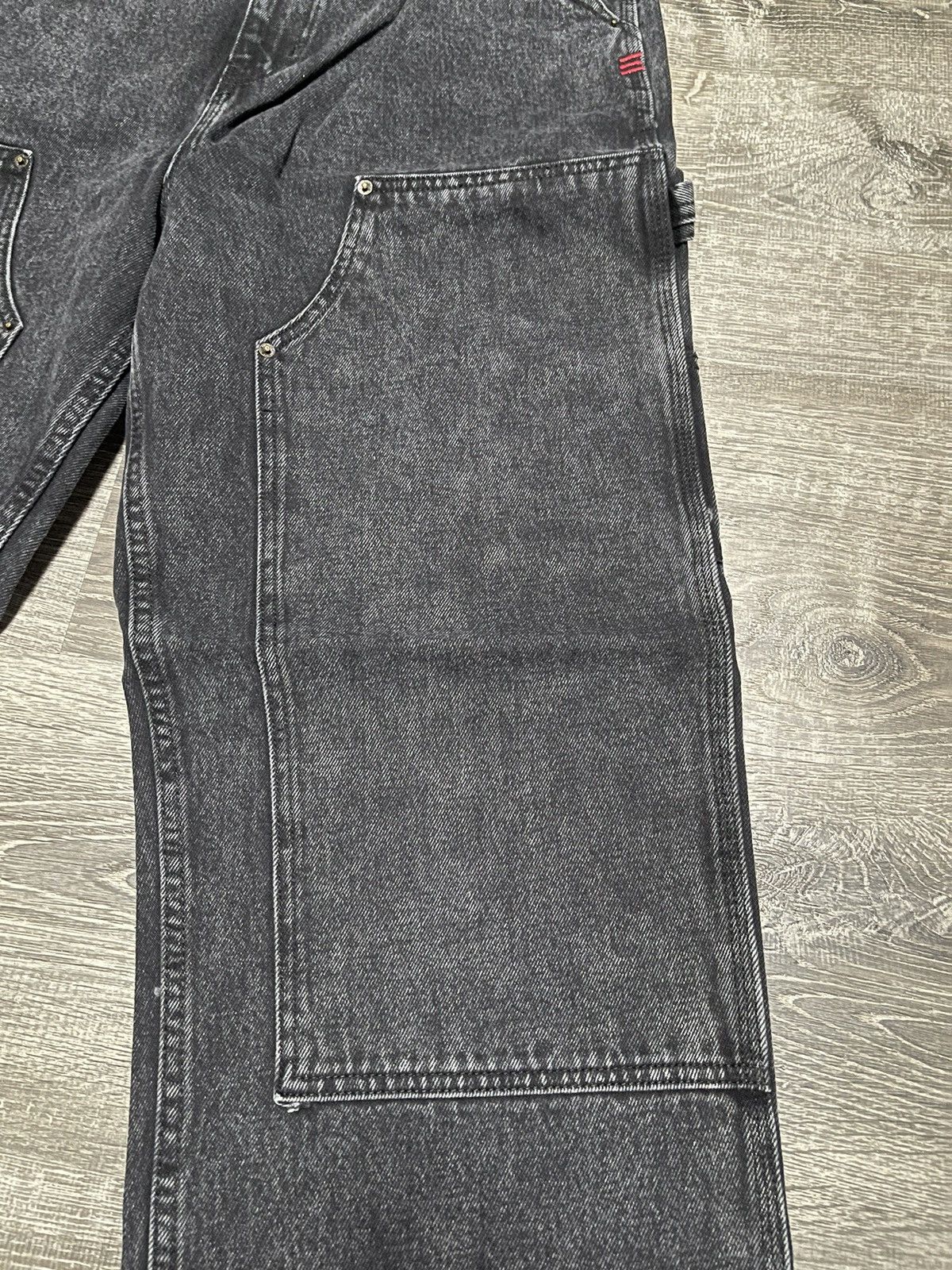 Carhartt × Vintage × basketcase gallery BDG Carhartt Style Jeans Black Carpenter Double Knees Size US 37 - 2 Thumbnail