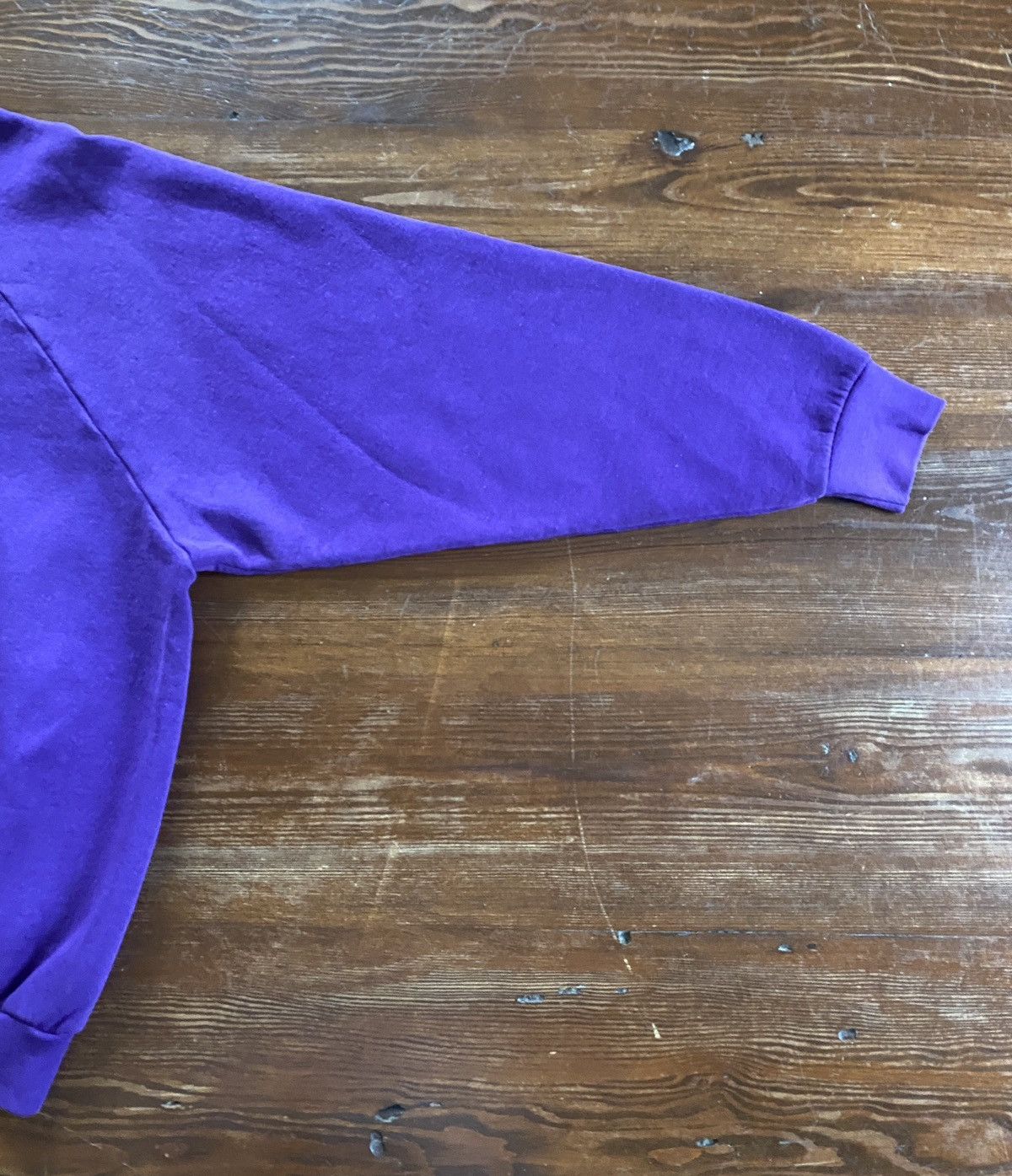 Fruit Of The Loom Vintage 90’s Lo-Fi Purple Raglan Crewneck Sweatshirt Size US XL / EU 56 / 4 - 14 Thumbnail