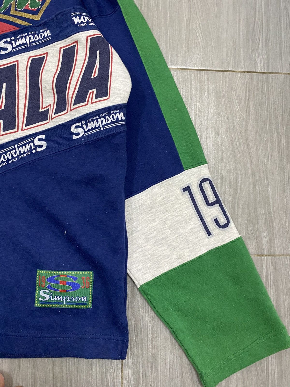 Vintage Rare Simpson Sports Australia Vtg 90s Mock Neck Size US M / EU 48-50 / 2 - 4 Thumbnail