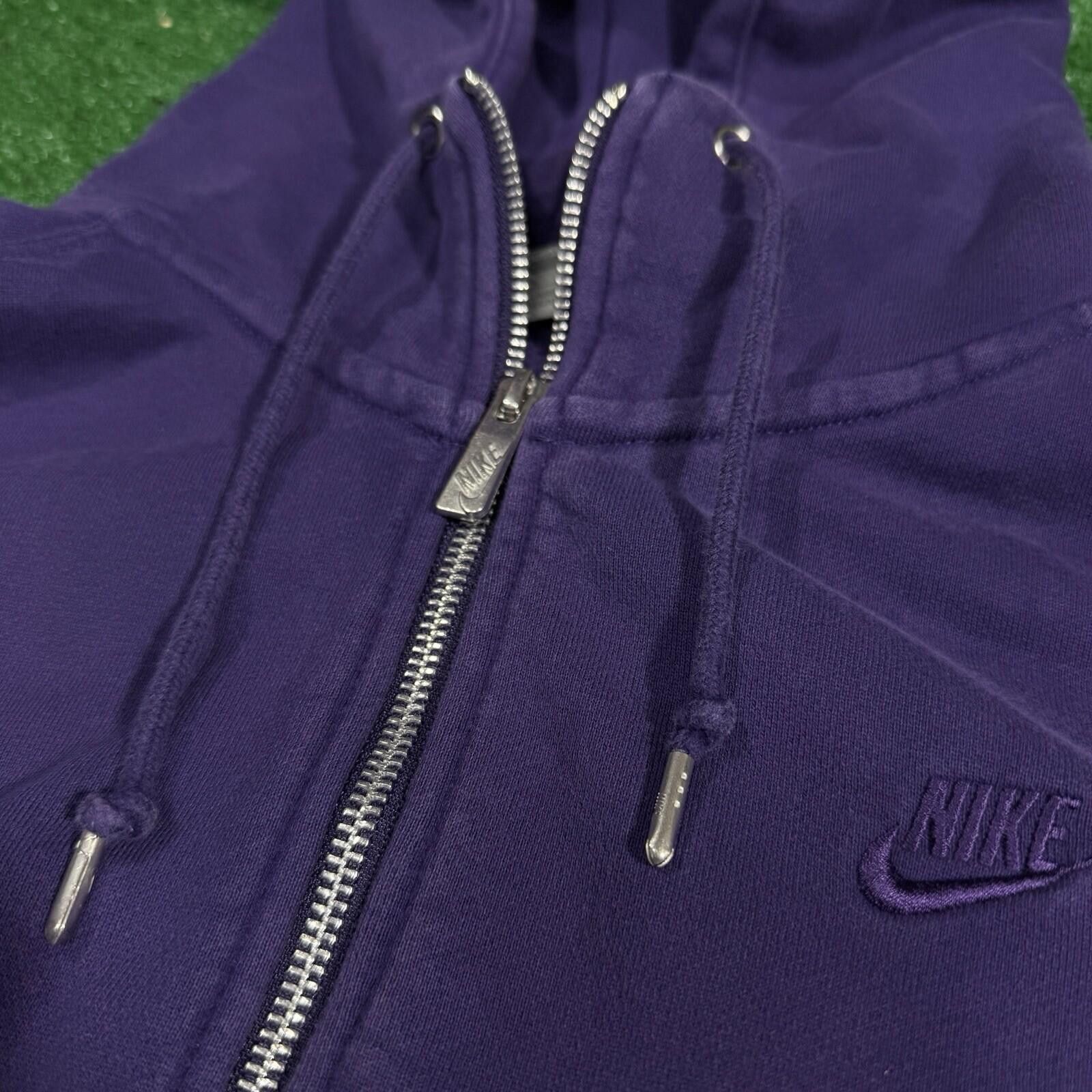 Nike Vintage Y2K Nike swoosh Essential Purple XL Full Zip Hoodie Size US XL / EU 56 / 4 - 6 Thumbnail