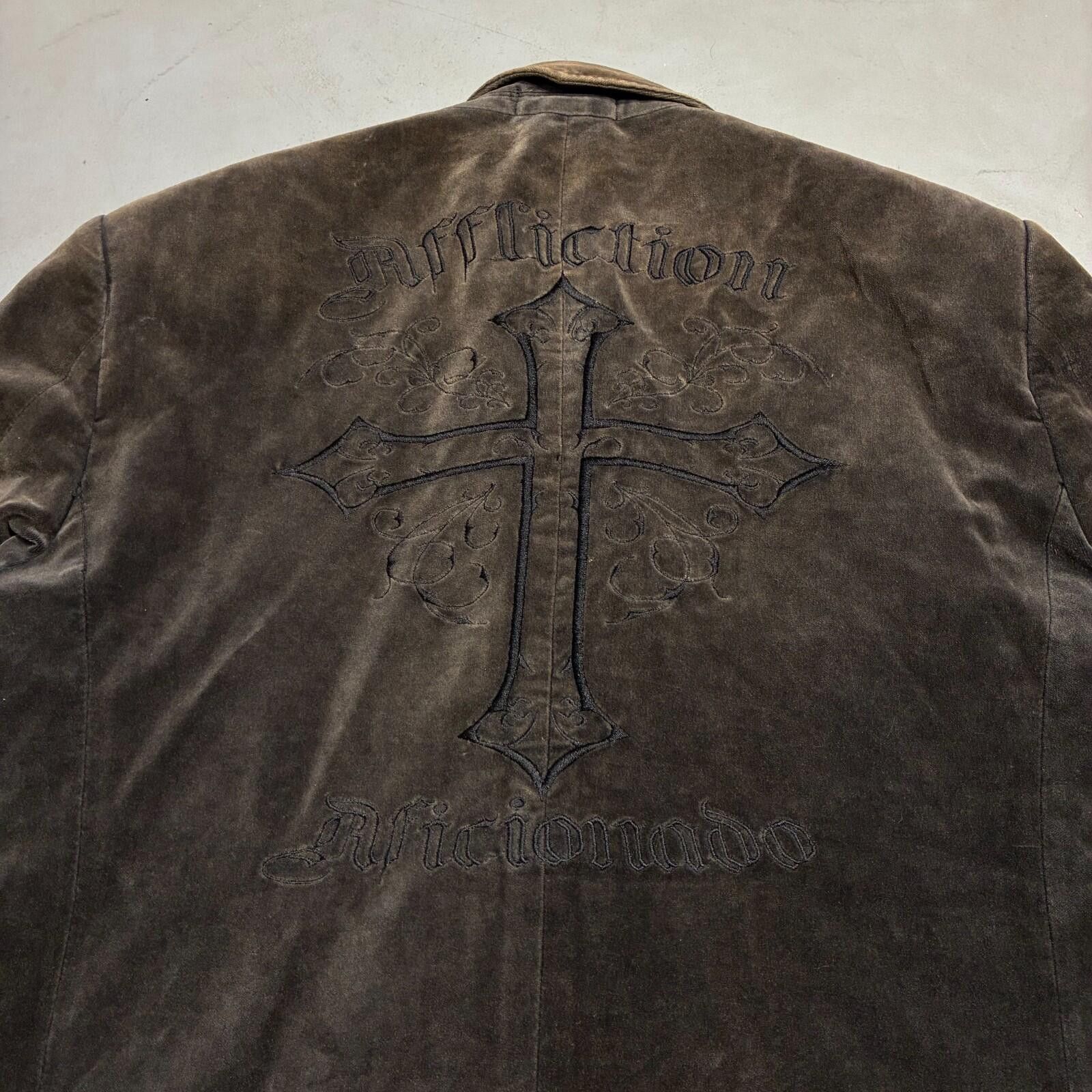 Affliction affliction red label velvet blazer brown Y2K Size US L / EU 52-54 / 3 - 4 Thumbnail