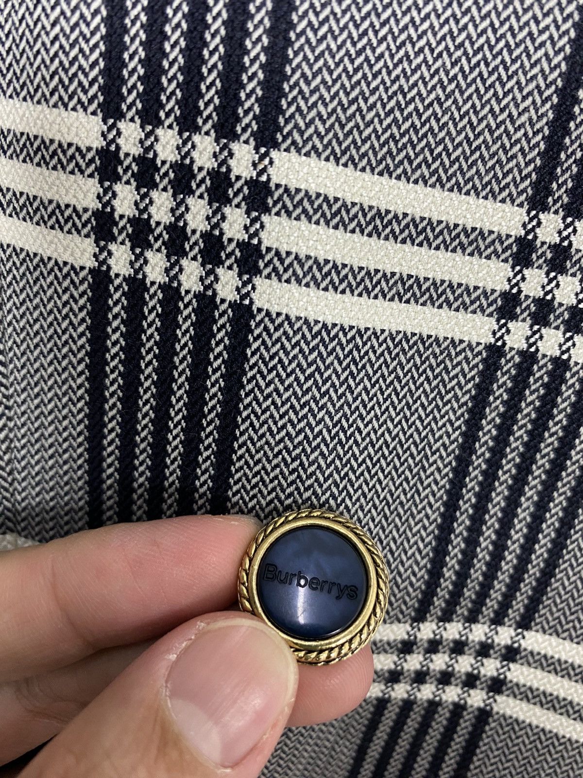 Burberry Rare‼️ Vintage Burberrys’ Double Breasted Tartan Silk Blazer Size M / US 6-8 / IT 42-44 - 9 Thumbnail