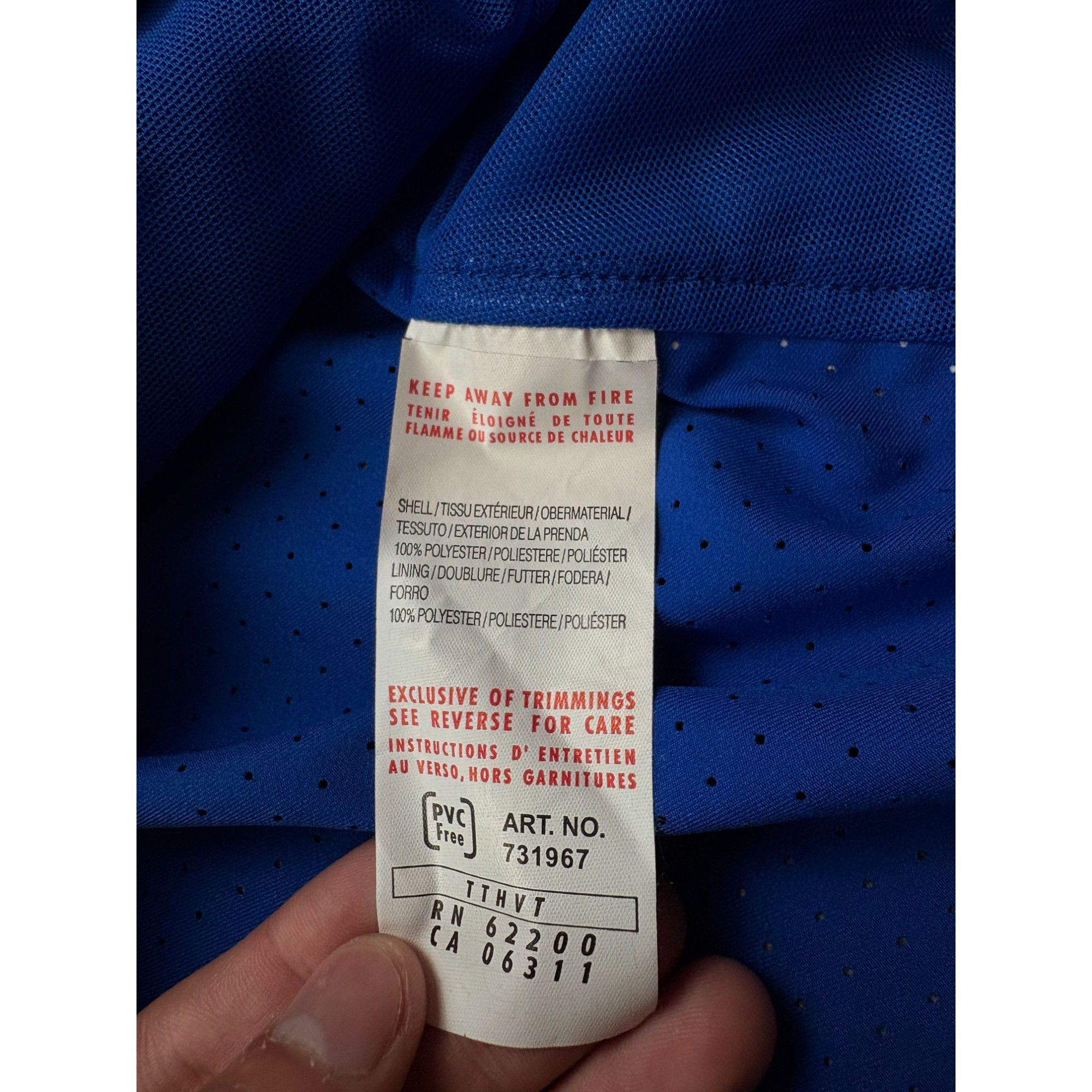 Puma Puma Italia Mens Blue Full-Zip Sleeveless Vest With Gold Acc Size US XL / EU 56 / 4 - 7 Thumbnail
