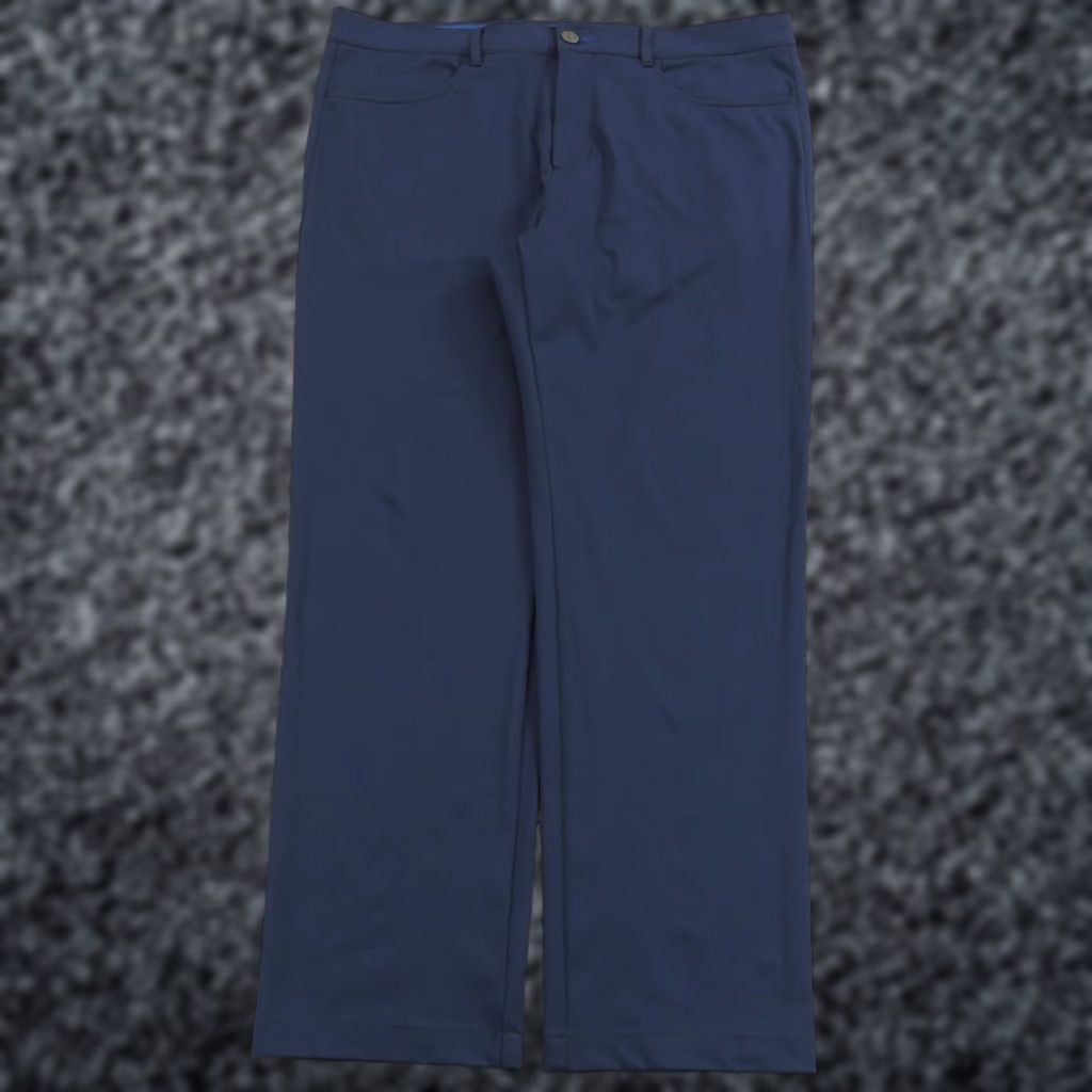 Vintage Twillory Pants Mens 36x30 Tailored Fit Navy 5 Pocket Performance Travel Flex Chino Straight 36 Regular Blue Mens Size US 36 / EU 52 - 1 Thumbnail