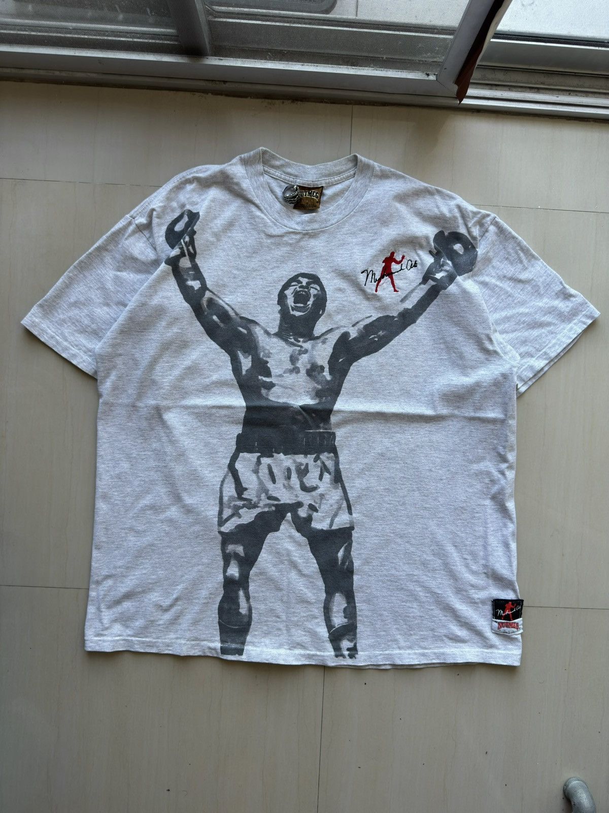 Nutmeg 90s Muhammad Ali Boxer GOAT World Champion VTG Nutmeg Shirt Size US XL / EU 56 / 4 - 2 Thumbnail