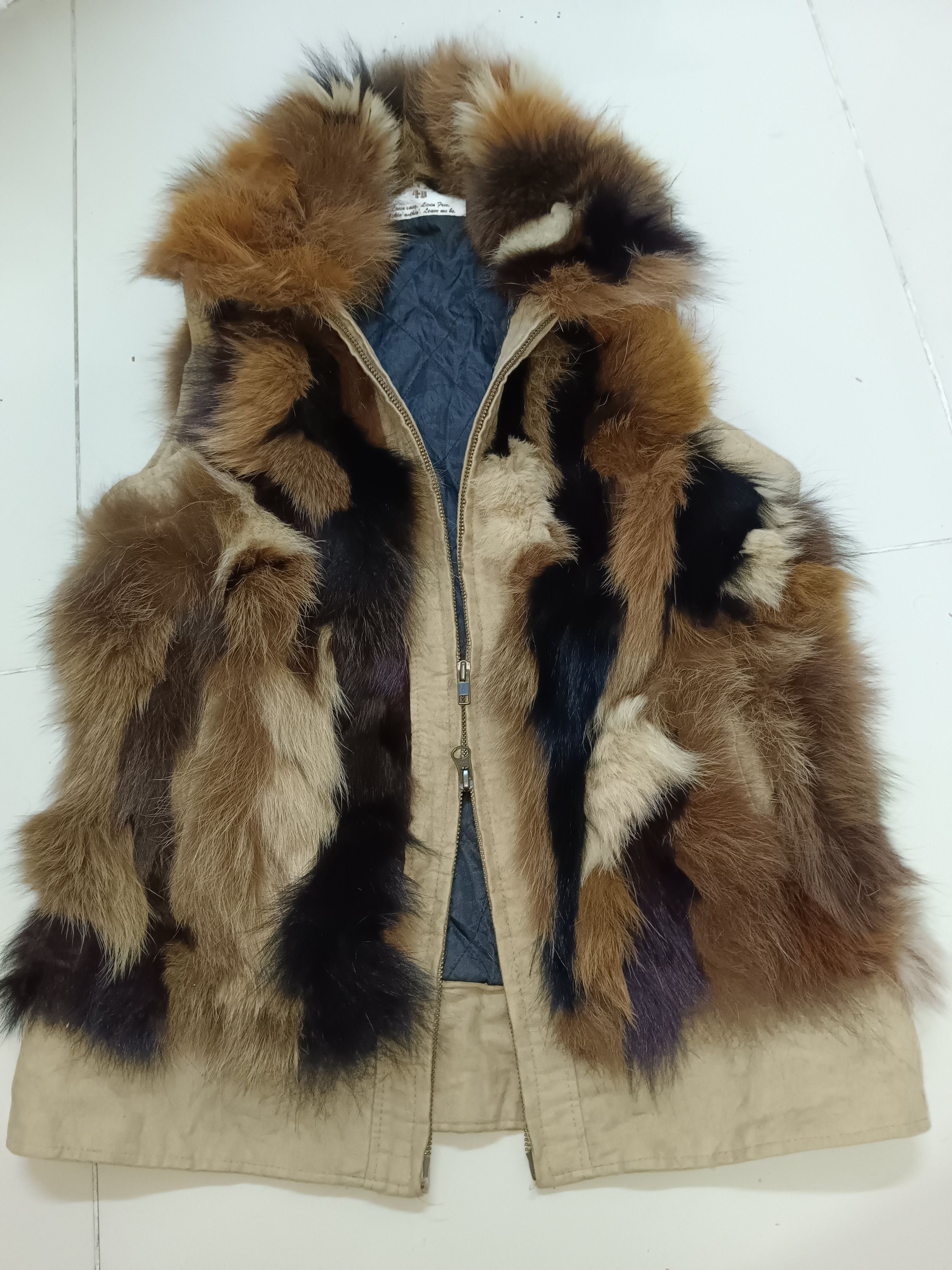 Japanese Brand Rare Fur Fox Vest Jacket Size US XXS / EU 40 - 12 Thumbnail