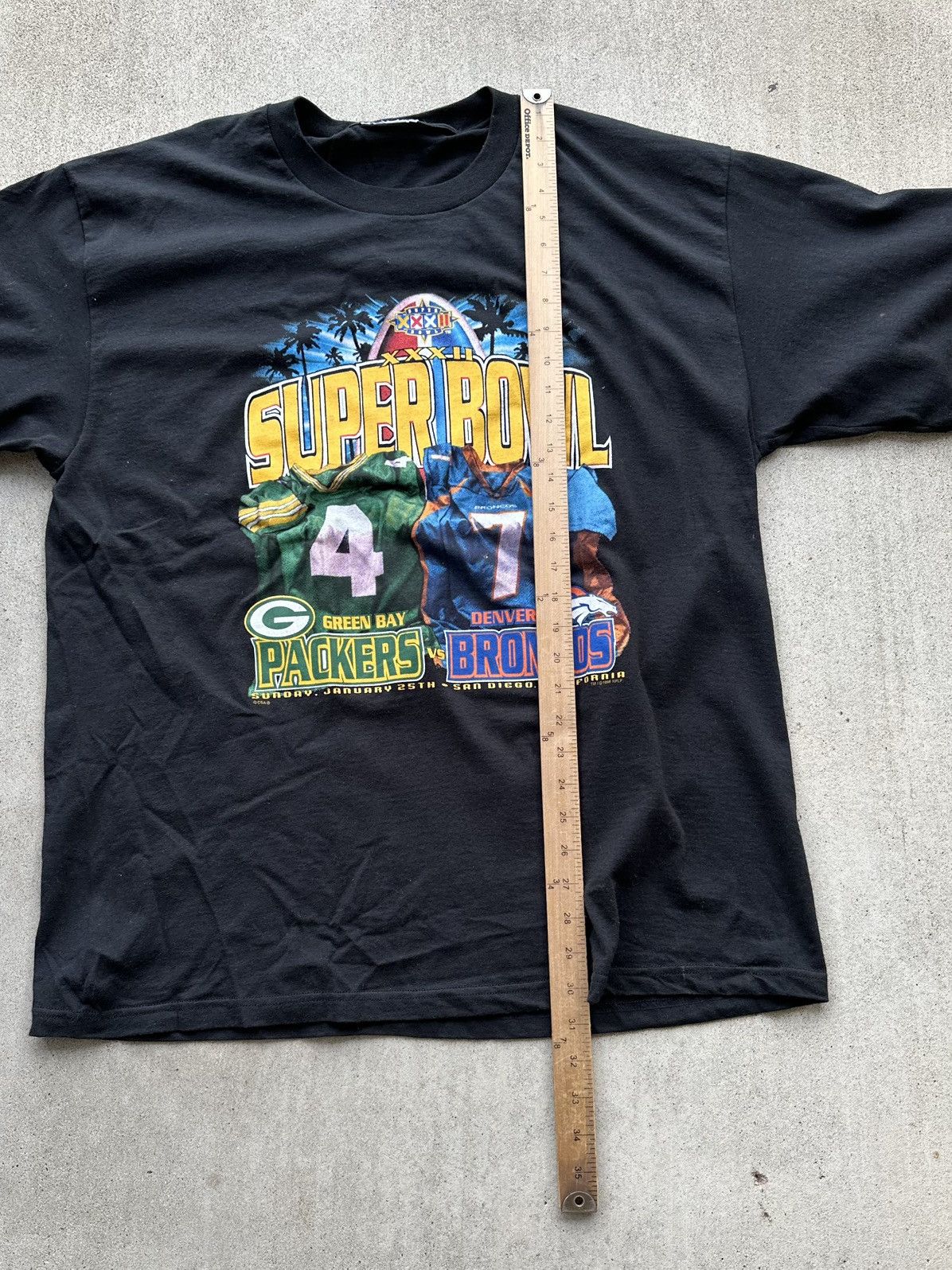 CSA × NFL Vintage 90s Super Bowl T Shirt Packers Broncos CSA NFL Size US XL / EU 56 / 4 - 5 Thumbnail