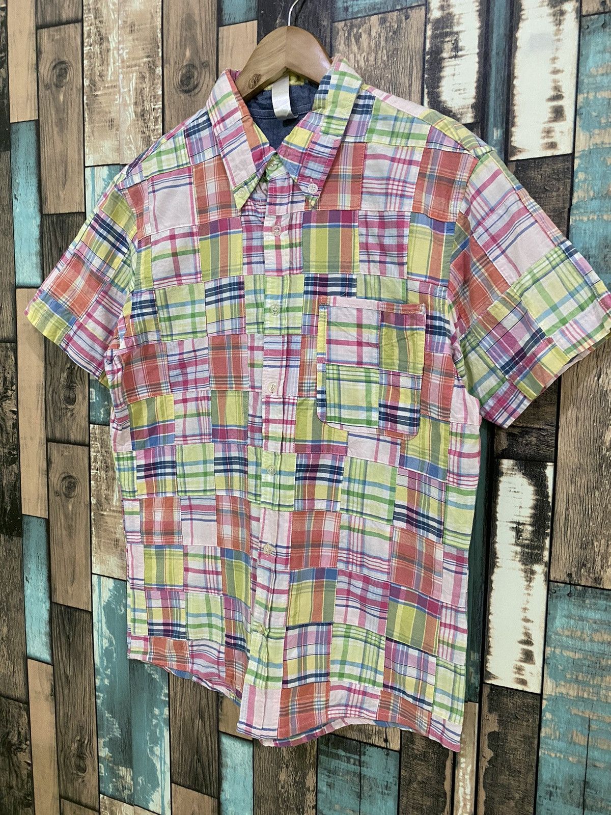 Japanese Brand Brth Breath Multicoloured Patch Work Shirt Size US M / EU 48-50 / 2 - 3 Thumbnail