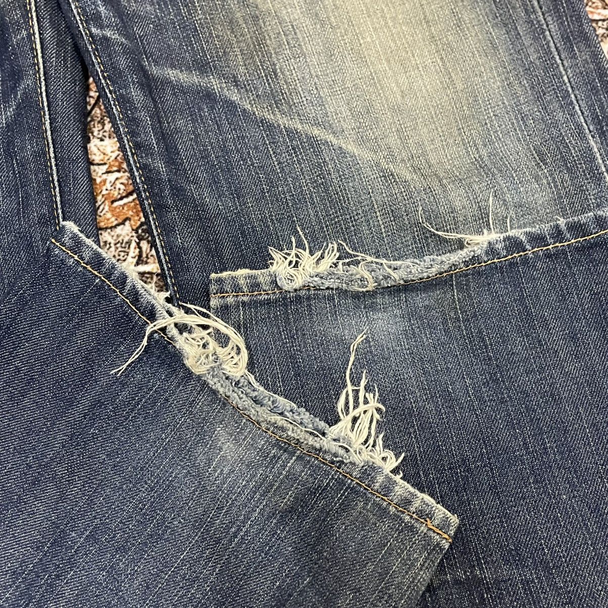 Edwin 🔥Vintage Edwin 503 Stoned Washed Ripped Distress Denim Jeans Size US 31 - 7 Thumbnail