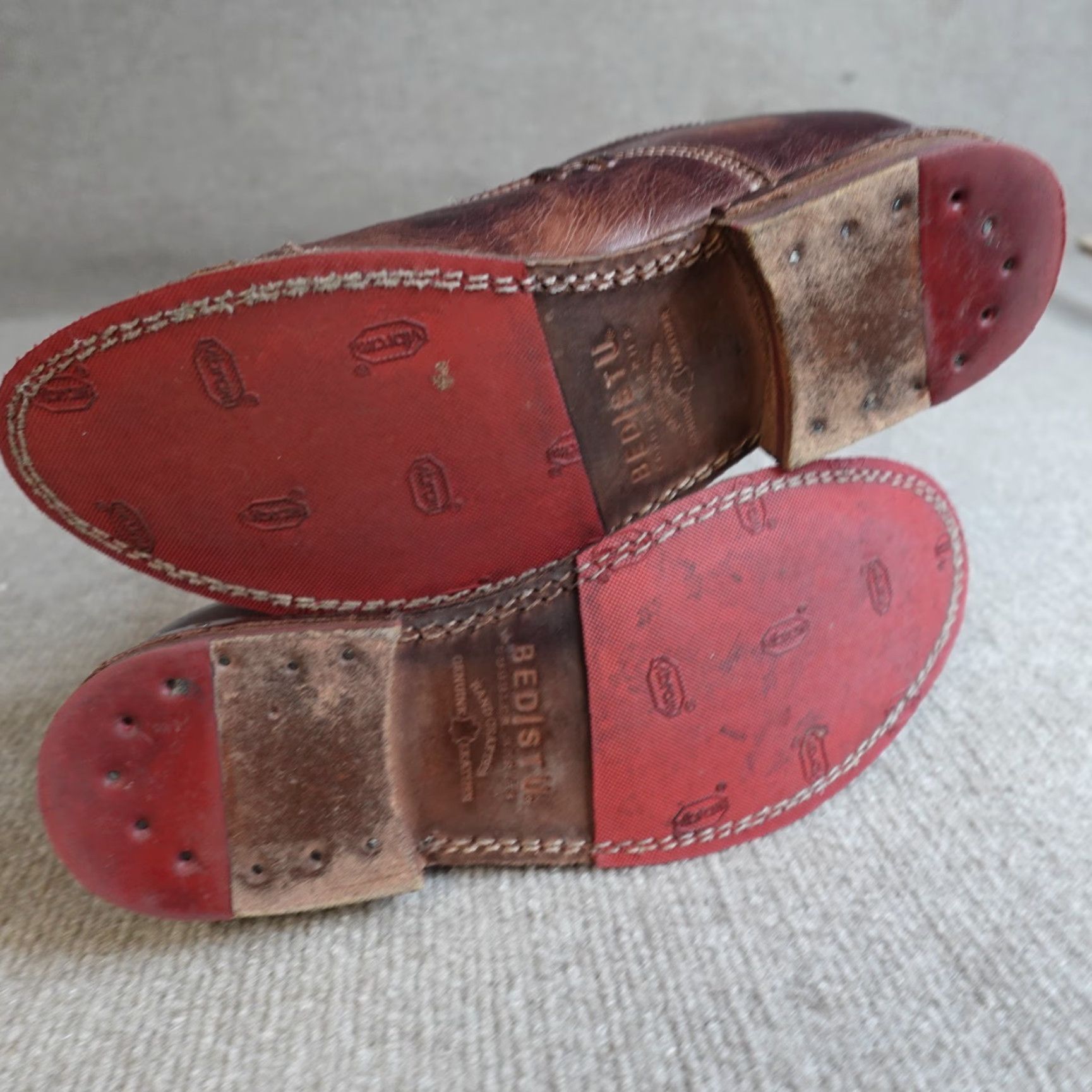 Bed Stu Bed Stu Womens Shoes 7 Brown Cap Toe Oxfords Cobbler Series Handcrafted Slip-On Flat Leather Brown Womens Shoes 7 Cap Toe Size ONE SIZE - 8 Thumbnail