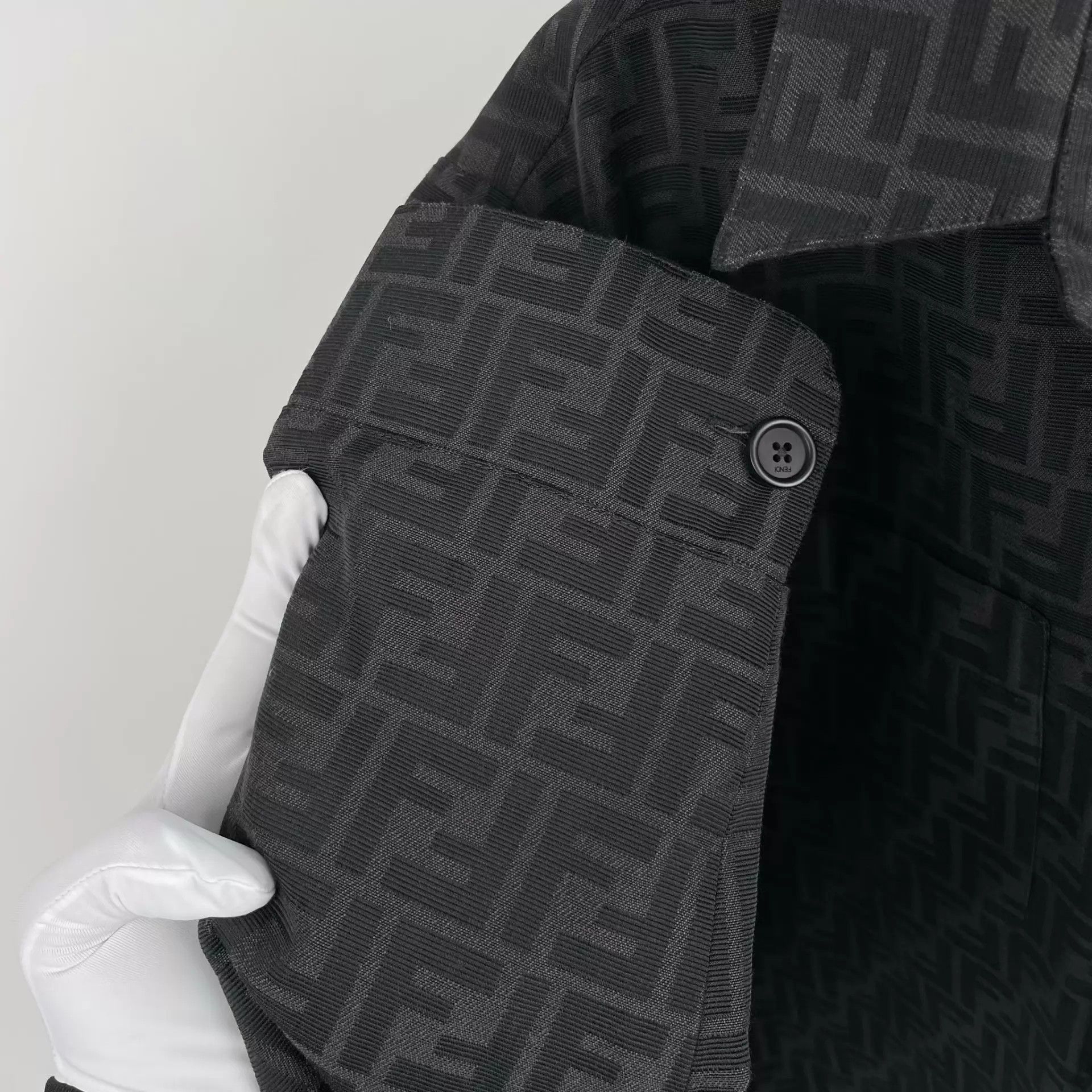 Fendi Fendi FF Monogram All Over Print Brown Jacket 50 Size US M / EU 48-50 / 2 - 9 Thumbnail