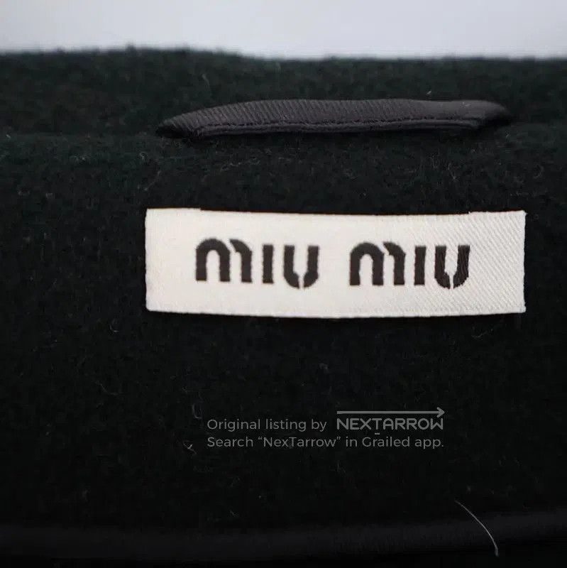 Miu Miu Miu Miu Black Women's Autumn Coat . Size L / US 10 / IT 46 - 6 Thumbnail