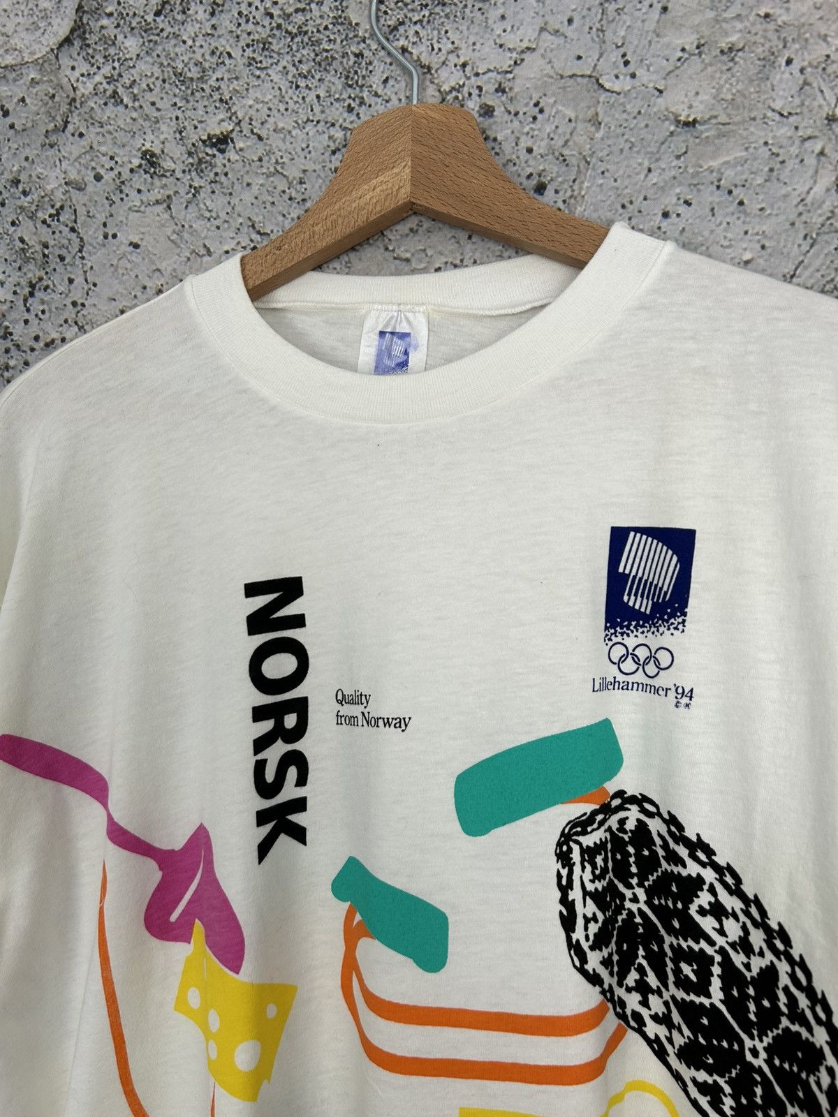 Other Vintage 1994 Lillehammer Olympic Games Winter Promo Tee Size US XL / EU 56 / 4 - 3 Thumbnail