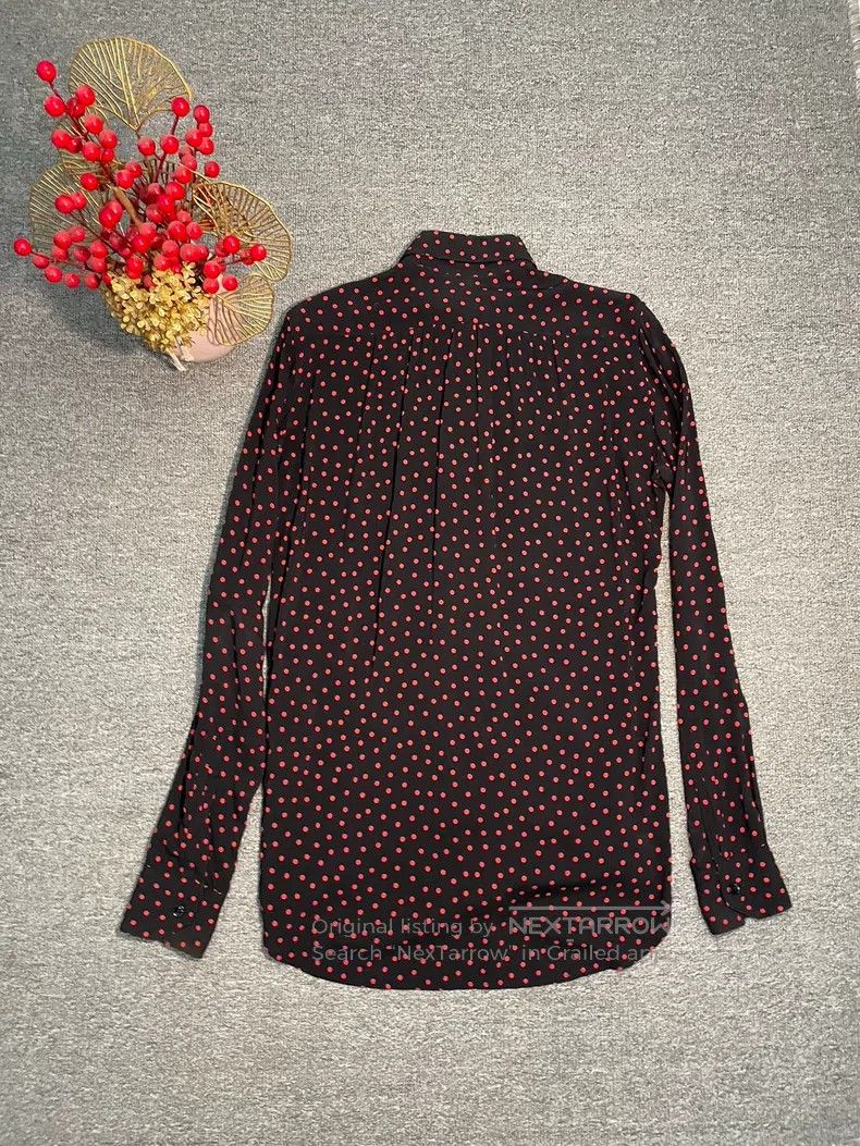 Saint Laurent Paris Saint Laurent Paris Bowtie Red Polka Dot Shirt Size XS / US 0-2 / IT 36-38 - 6 Thumbnail