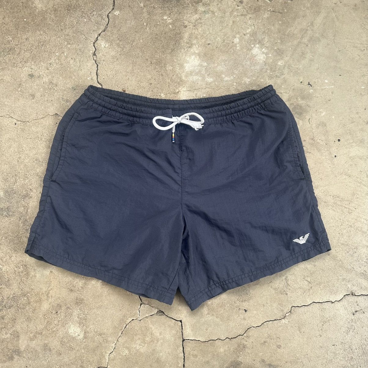 Armani Vintage EMPORIO ARMANI Black Swim Shorts Size S-M Size US 32 / EU 48 - 2 Thumbnail
