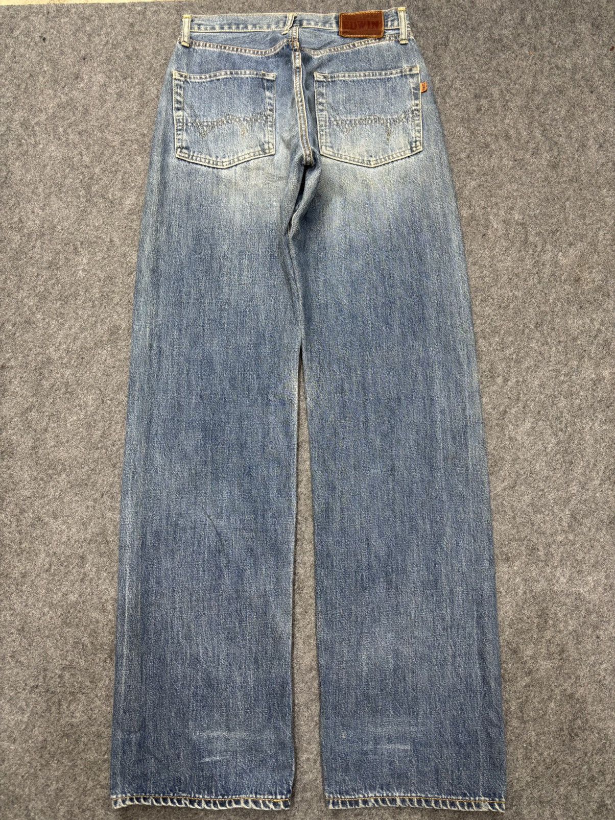 Edwin 💥Wide 90s💥Vintage Edwin Mnimalist Fade Selvedge Denim F626 Size US 29 - 20 Thumbnail