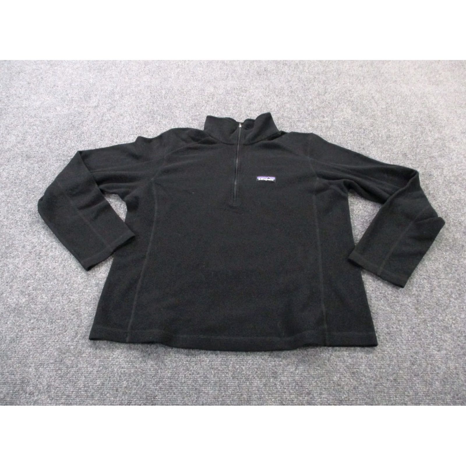 Patagonia Patagonia Jacket Womens L Black Fleece Zip 1/4 Pocket Outdoor Windbreaker 25420 90s? Size L / US 10 / IT 46 - 2 Thumbnail