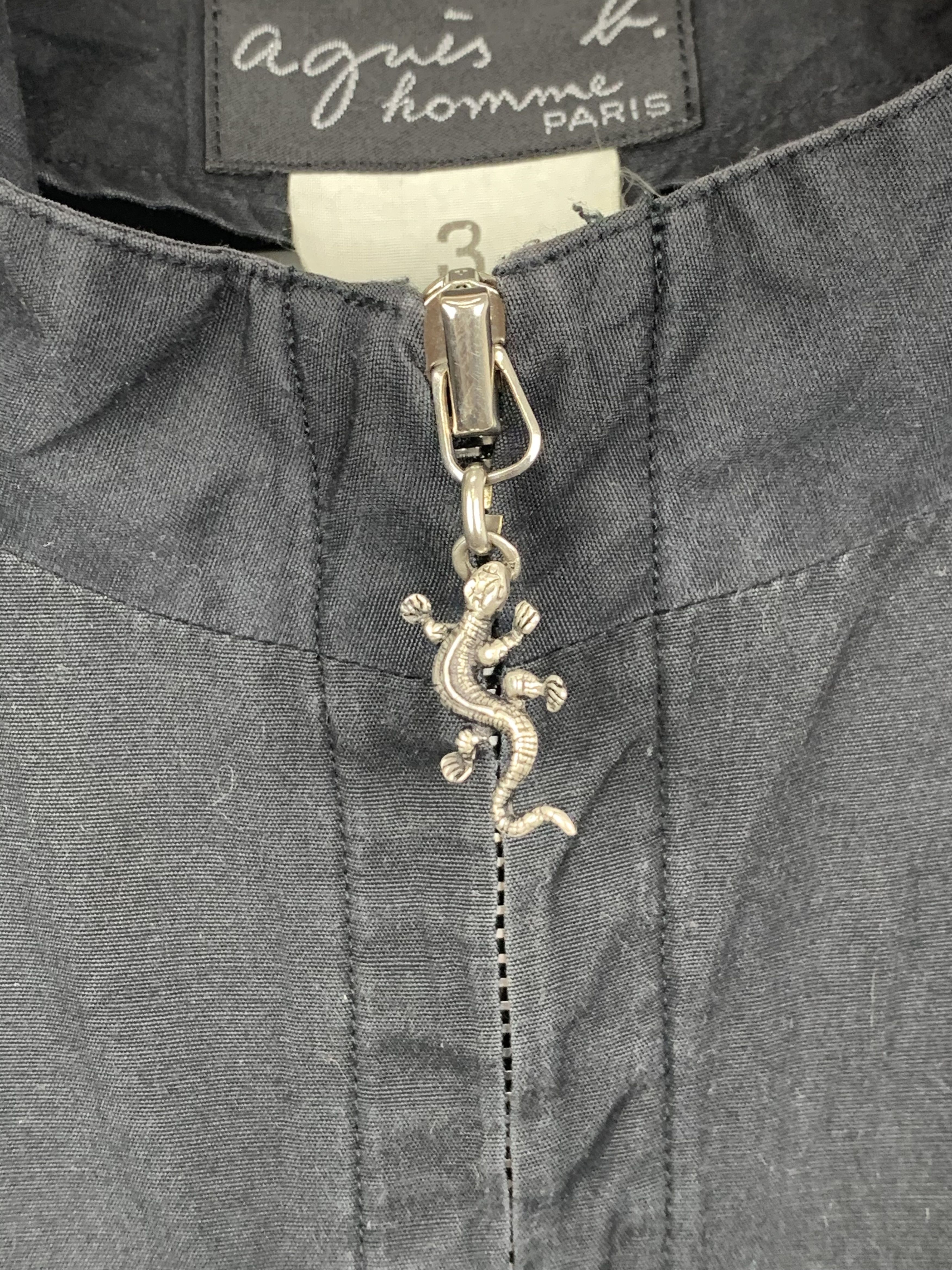 agnes b. Vintage Agnes B. Zipper Denim Jacket J1424 Size US M / EU 48-50 / 2 - 9 Thumbnail