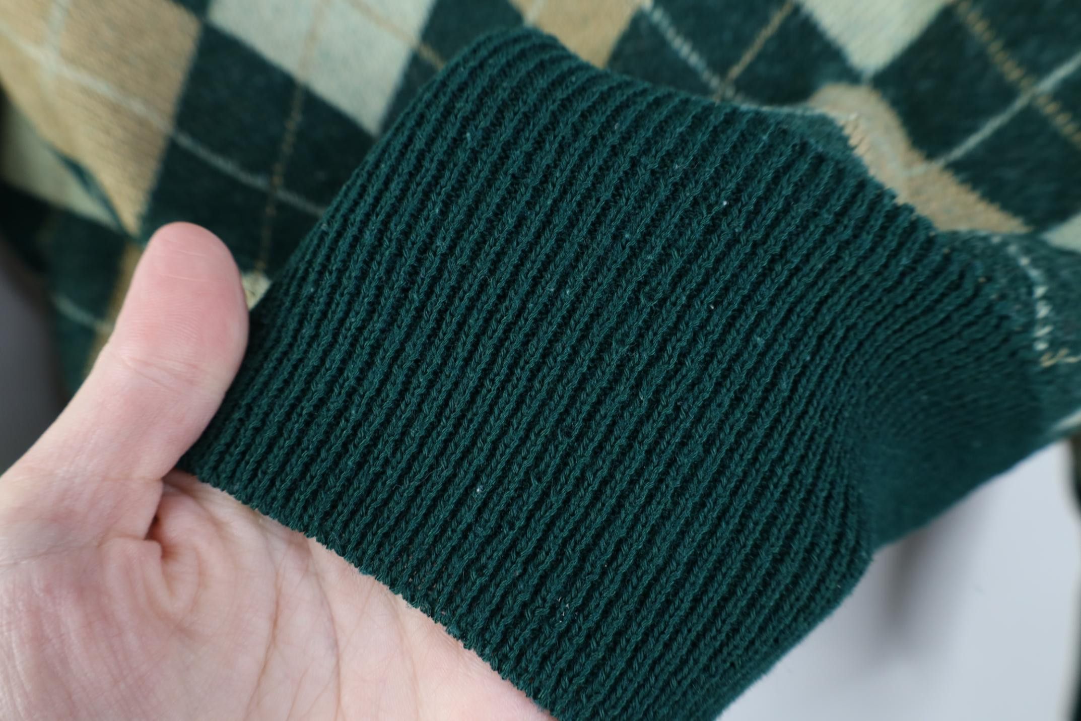 Vintage Vintage 60s 70s Streetwear Boxy Fit Knit Argyle Sweater USA Size US XL / EU 56 / 4 - 4 Thumbnail