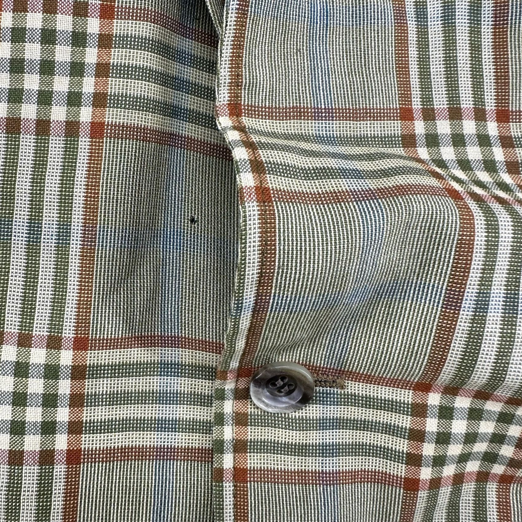 Vintage VINTAGE Hughes Hatcher Suffrin Blazer Mens 42 Green Wool Windowpane Tweed Plaid 60s Suit Jacket Size 42R - 4 Thumbnail