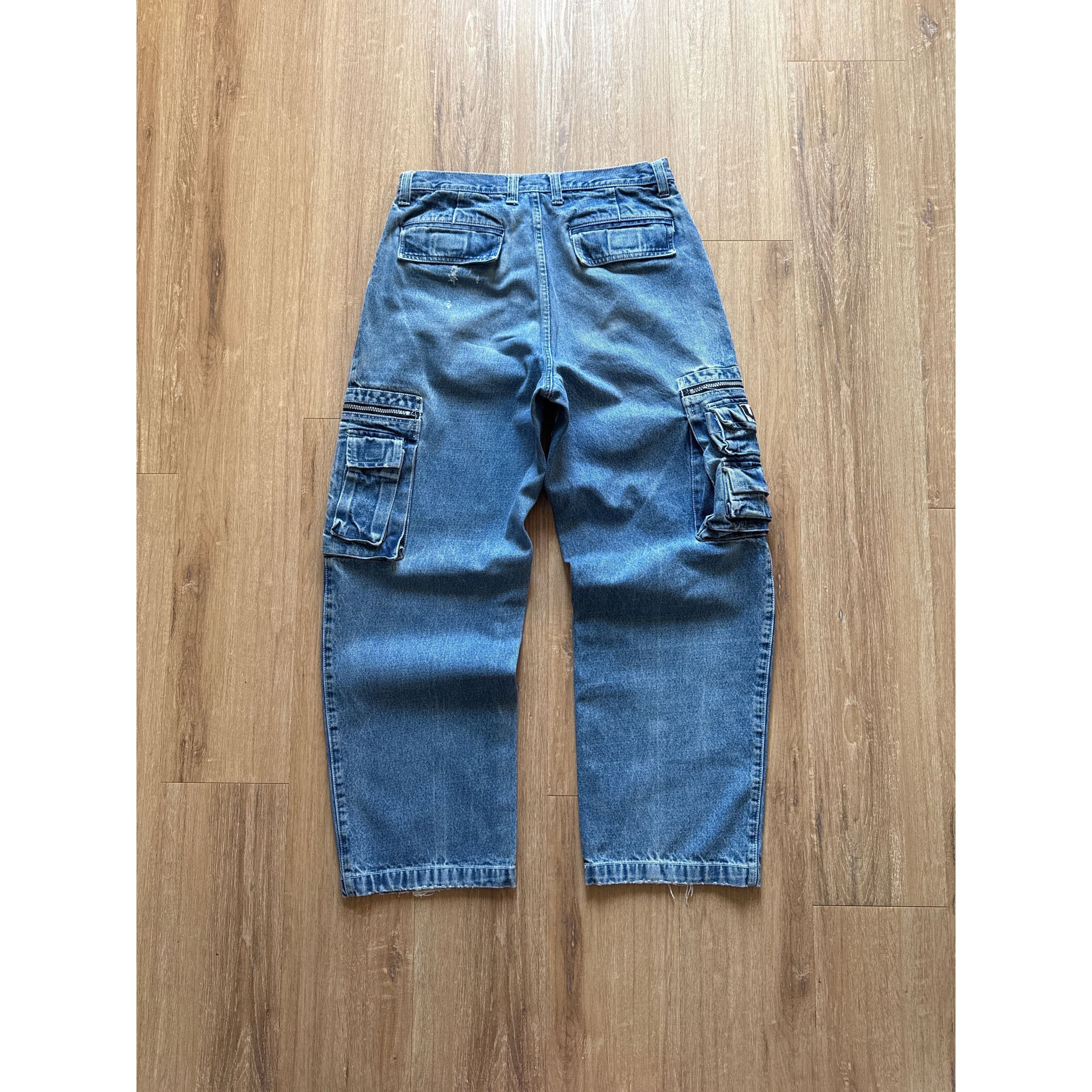 Japanese Brand Vintage Y2K Urban Jeans Wear Cargo Denim Jeans Size US 32 / EU 48 - 5 Thumbnail