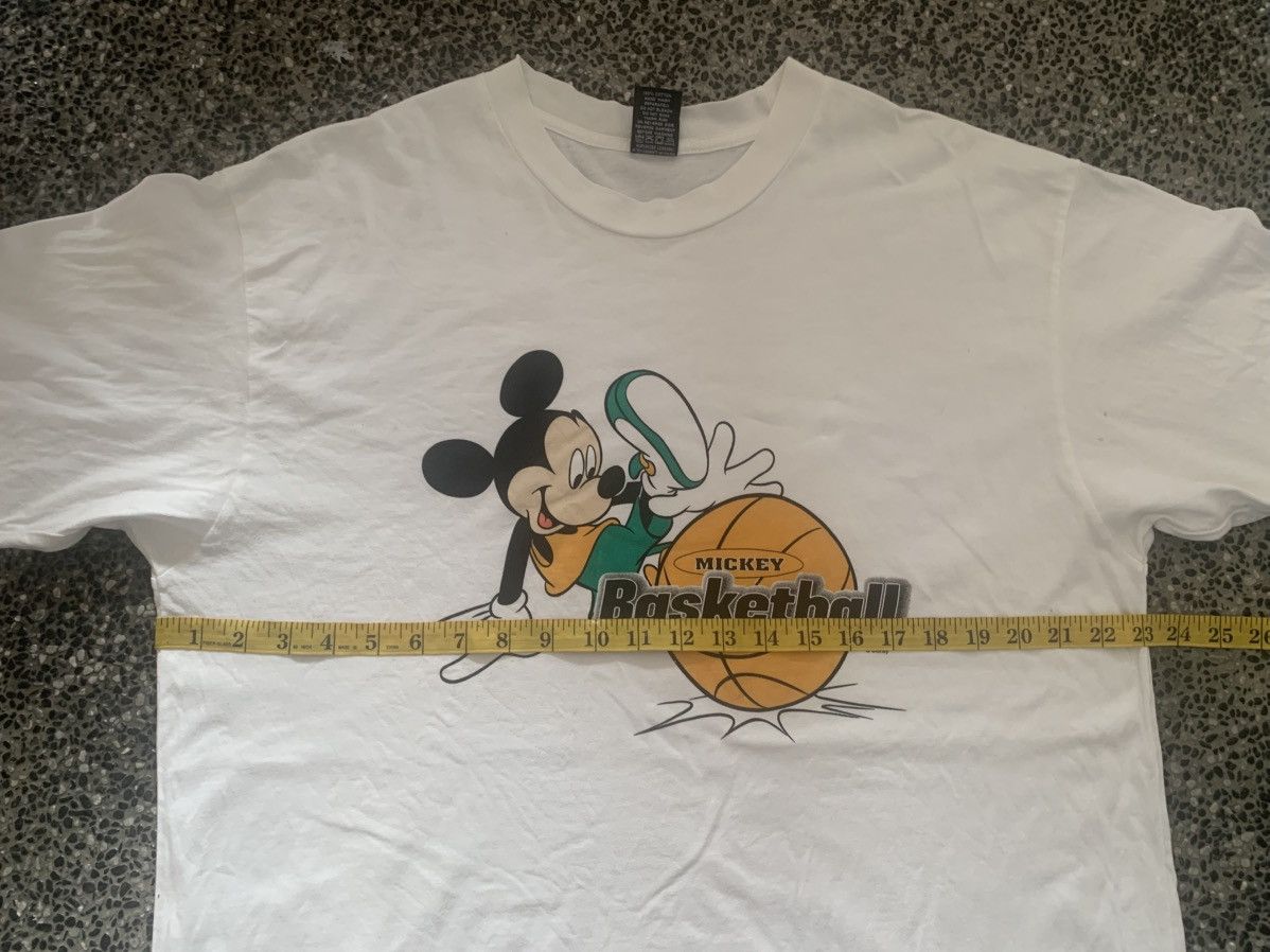 Disney × Mickey Mouse × Vintage Vintage 90s Disney Mickey Basketball T shirt Size US XL / EU 56 / 4 - 10 Thumbnail
