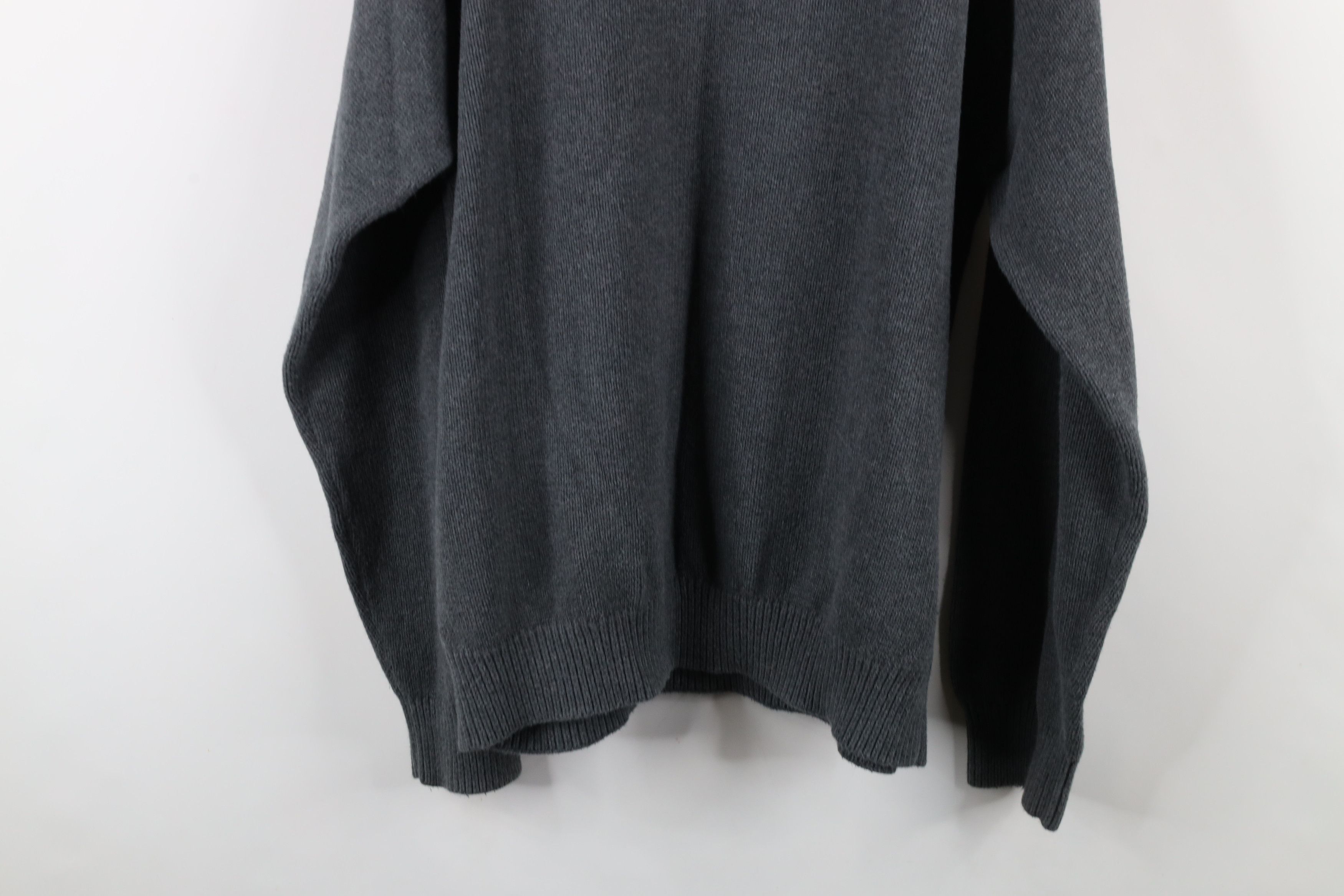 Tommy Hilfiger × Vintage Vintage 90s Tommy Hilfiger Heavyweight Knit Sweater Gray Size US XXL / EU 58 / 5 - 14 Thumbnail