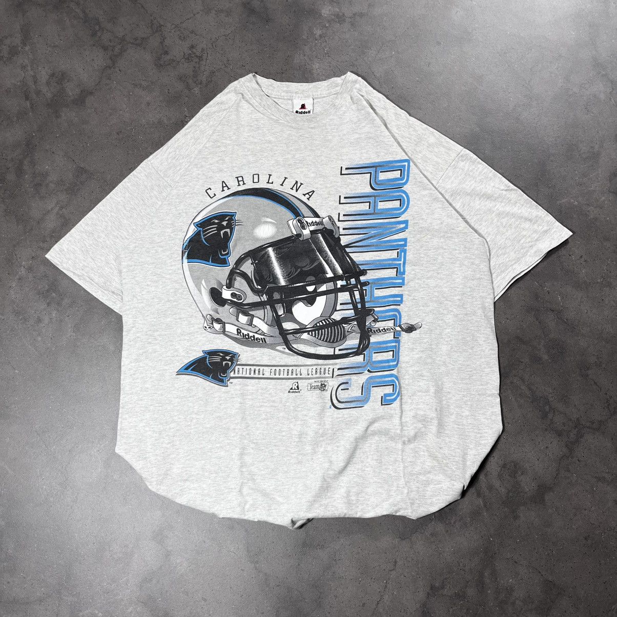 NFL Rare Vintage 90s Riddell Carolina Panthers NFL Jersey Tee Size US XL / EU 56 / 4 - 2 Thumbnail